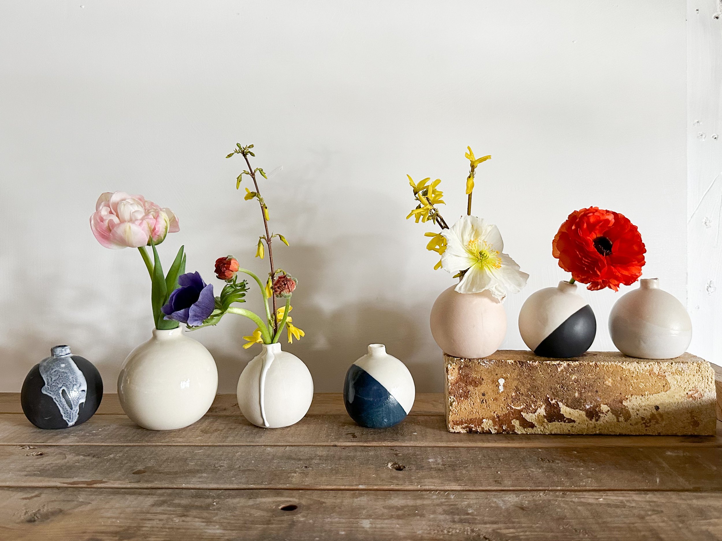Round Bud Vases