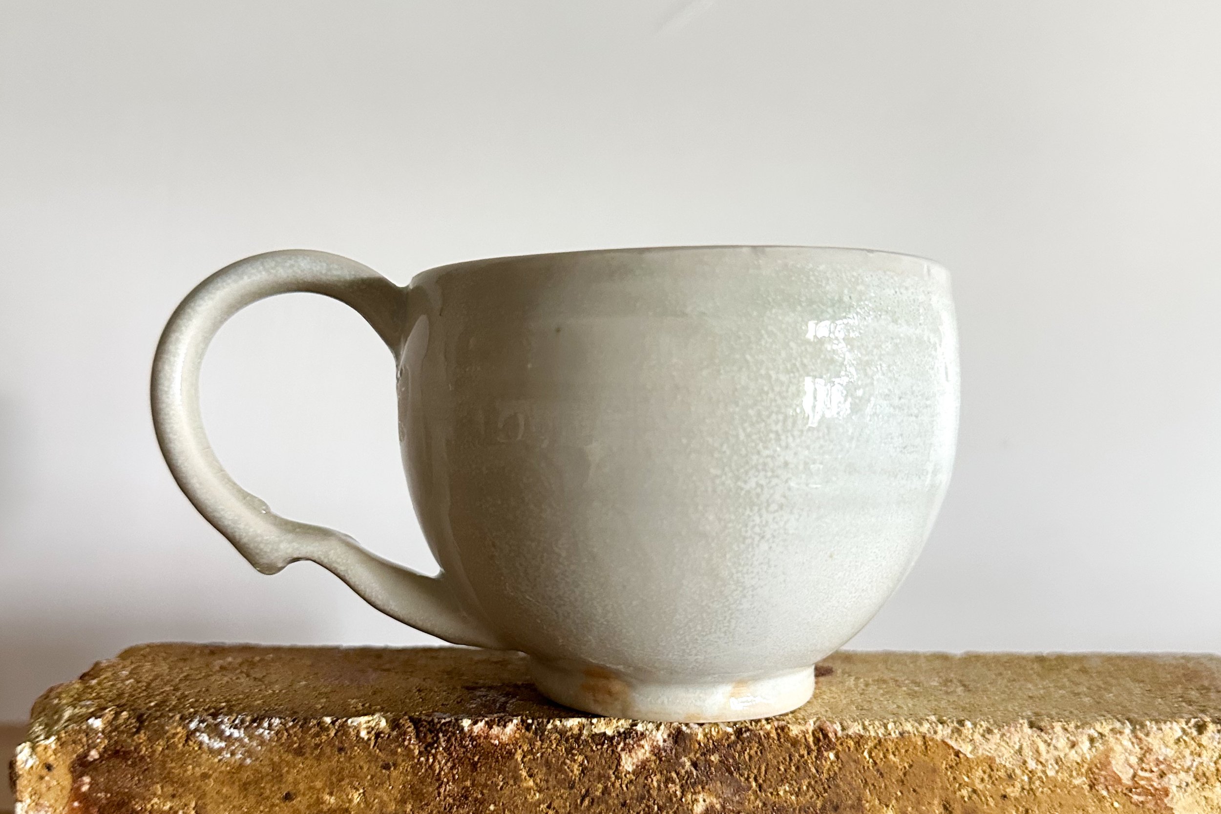 Round Blue Teacup
