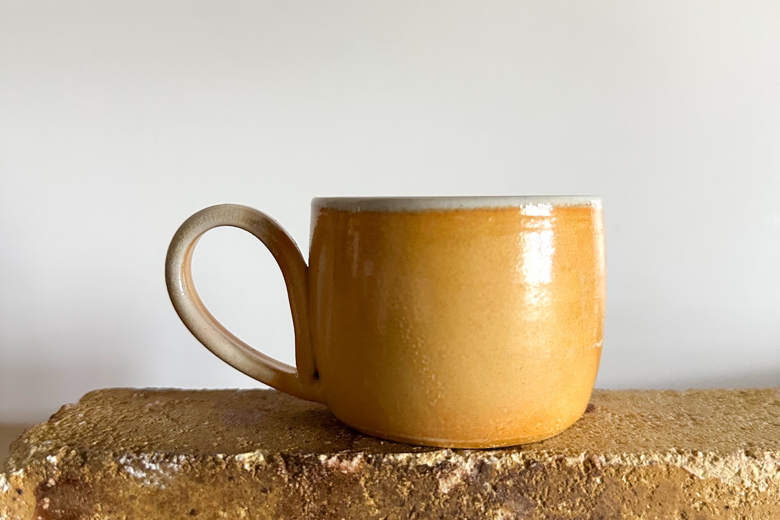 Yellow Soda Fired Mug