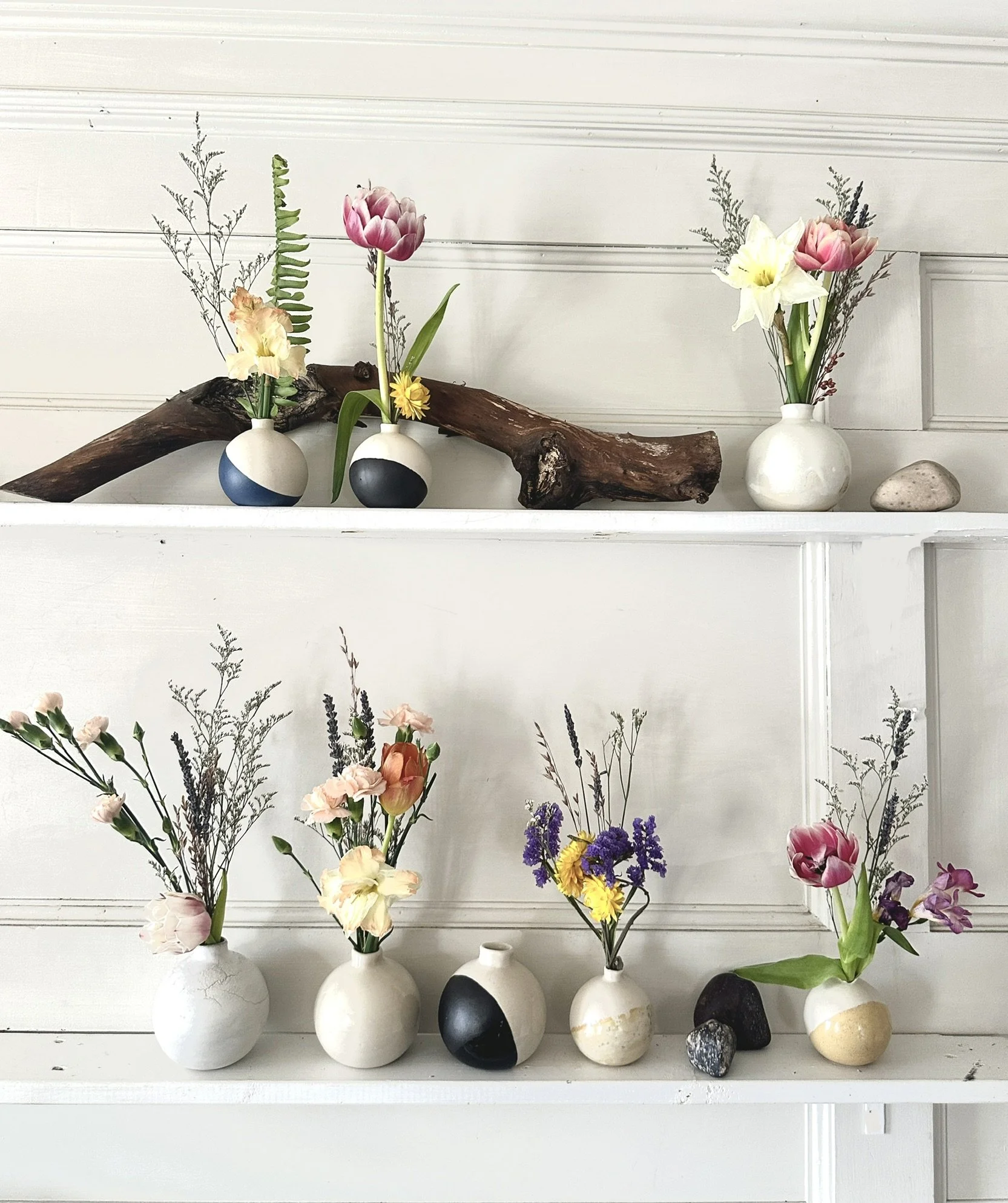 Round Bud Vases