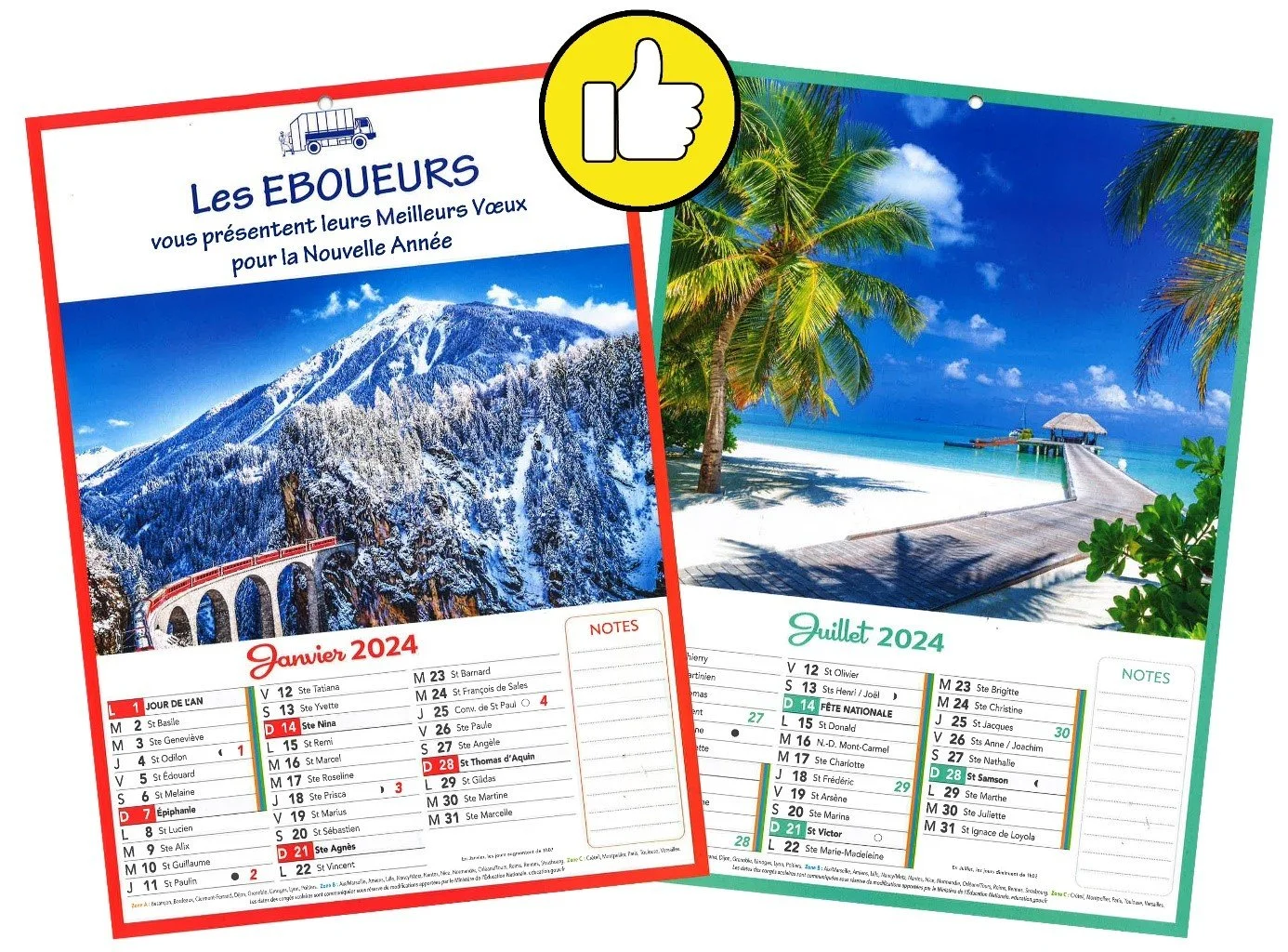 Distribution des calendriers 2024 - SIRTOM