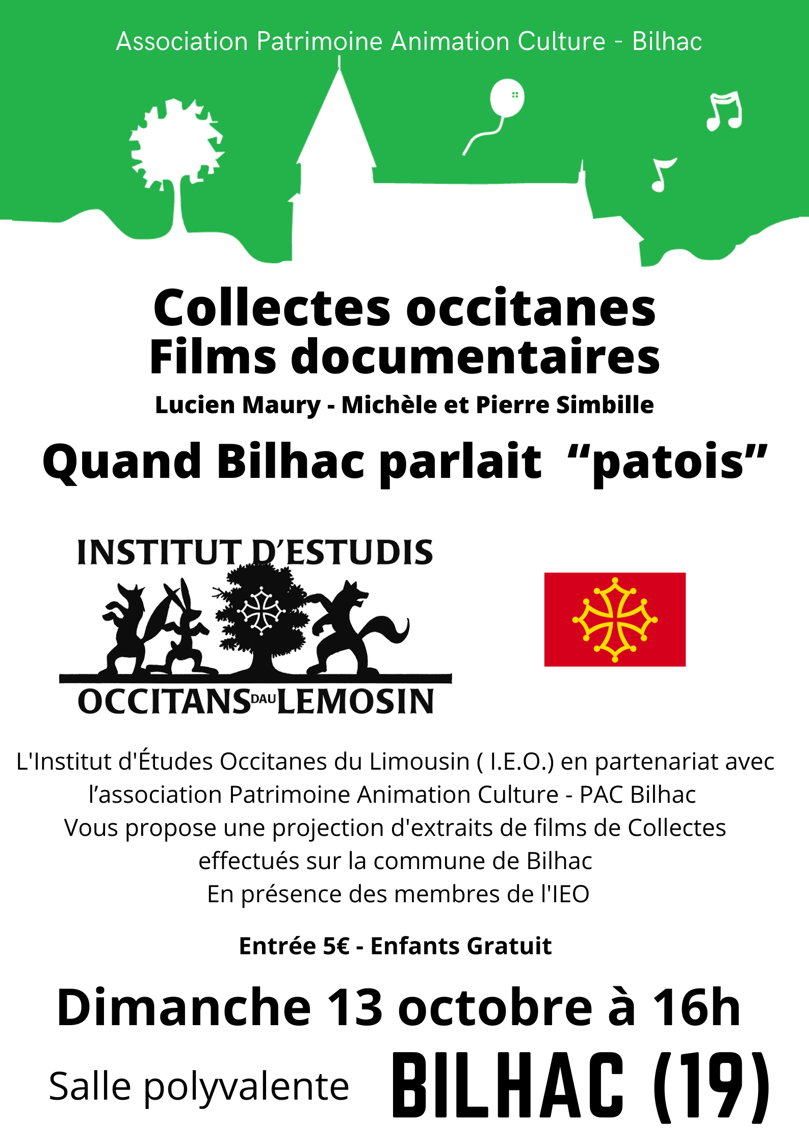 Quand Bilhac parlait “patois” 