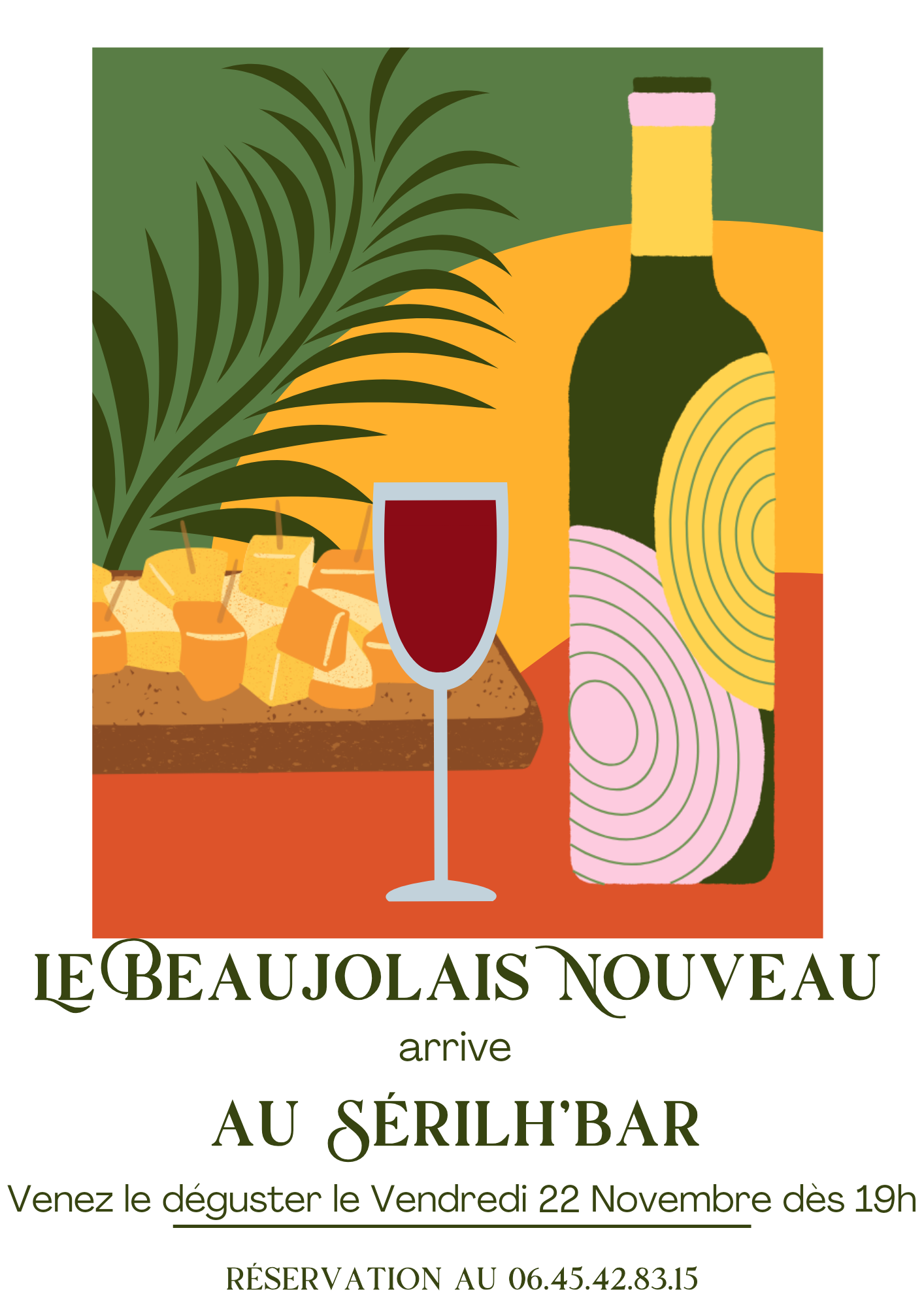 Le Beaujolais Nouveau arrive au SERILH’BAR
