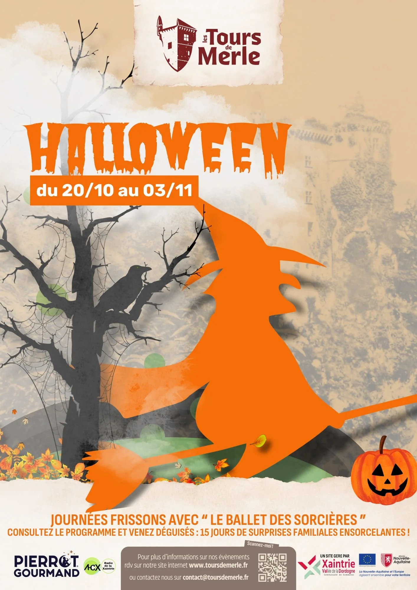Halloween aux Tours de Merle du 20 octobre au 03 novembre - Venez déguisés !
