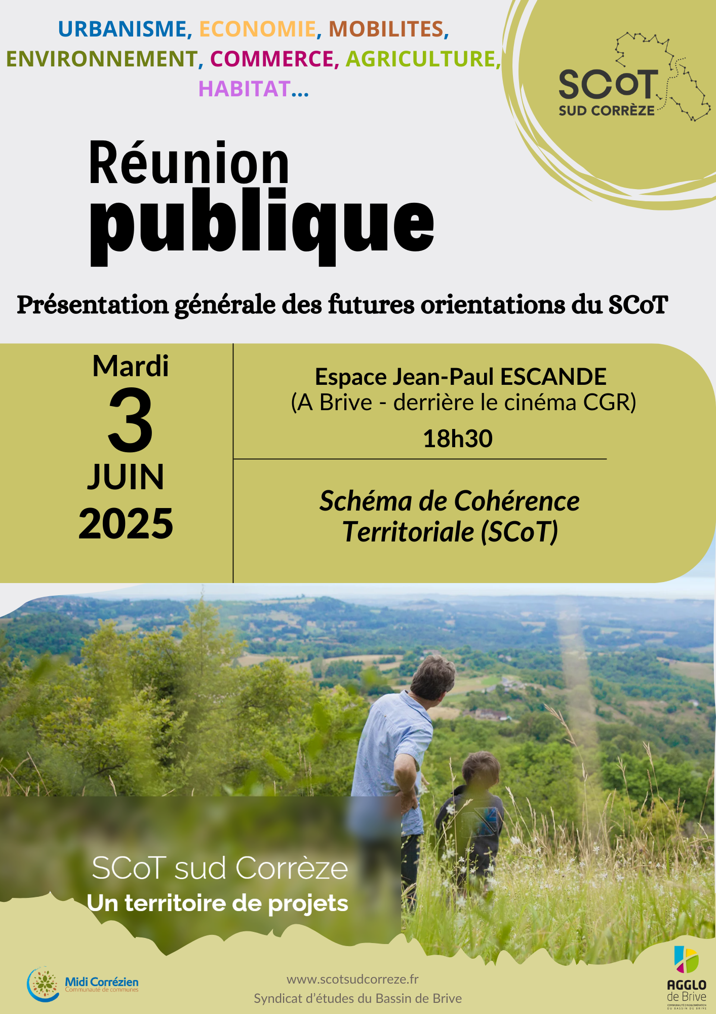 Réunion publique du SCOT Sud Corrèze - mardi 3 juin 2025