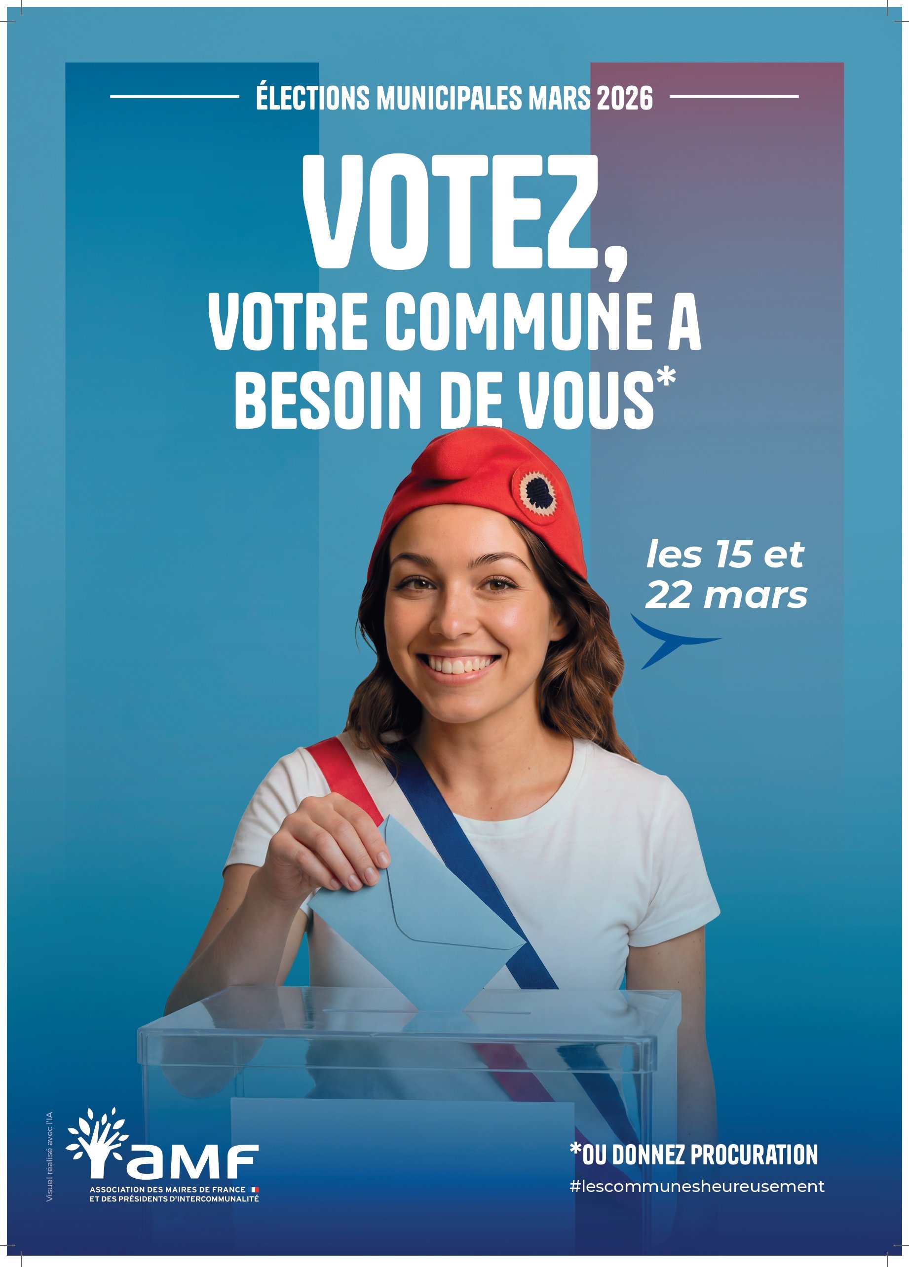 Votez aux Elections municipales - les 15 et 22 mars 2026