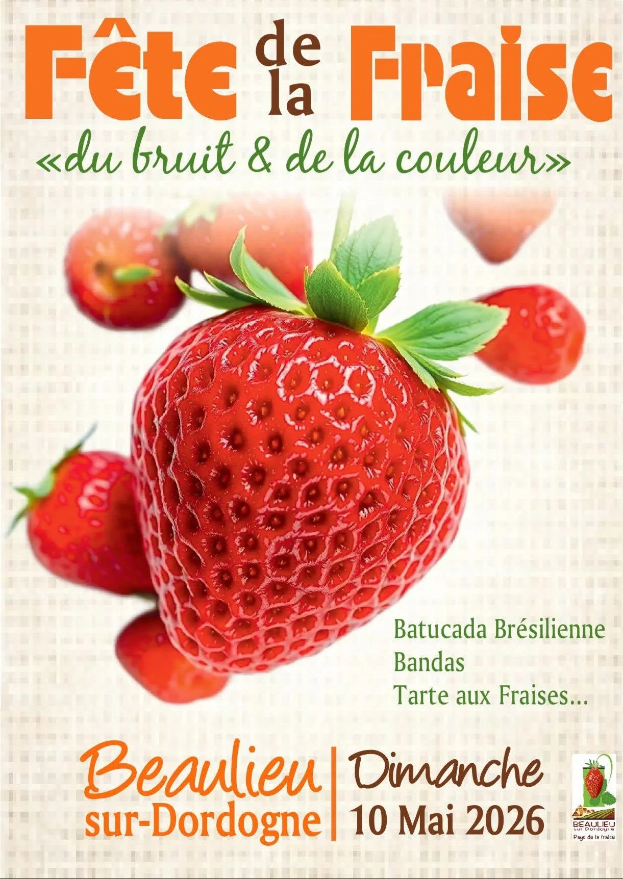 Fête de la fraise à Beaulieu le dimanche 11 mai