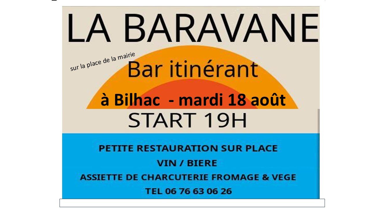Apéro sur la place du village le  18 août à 19h - pour tous