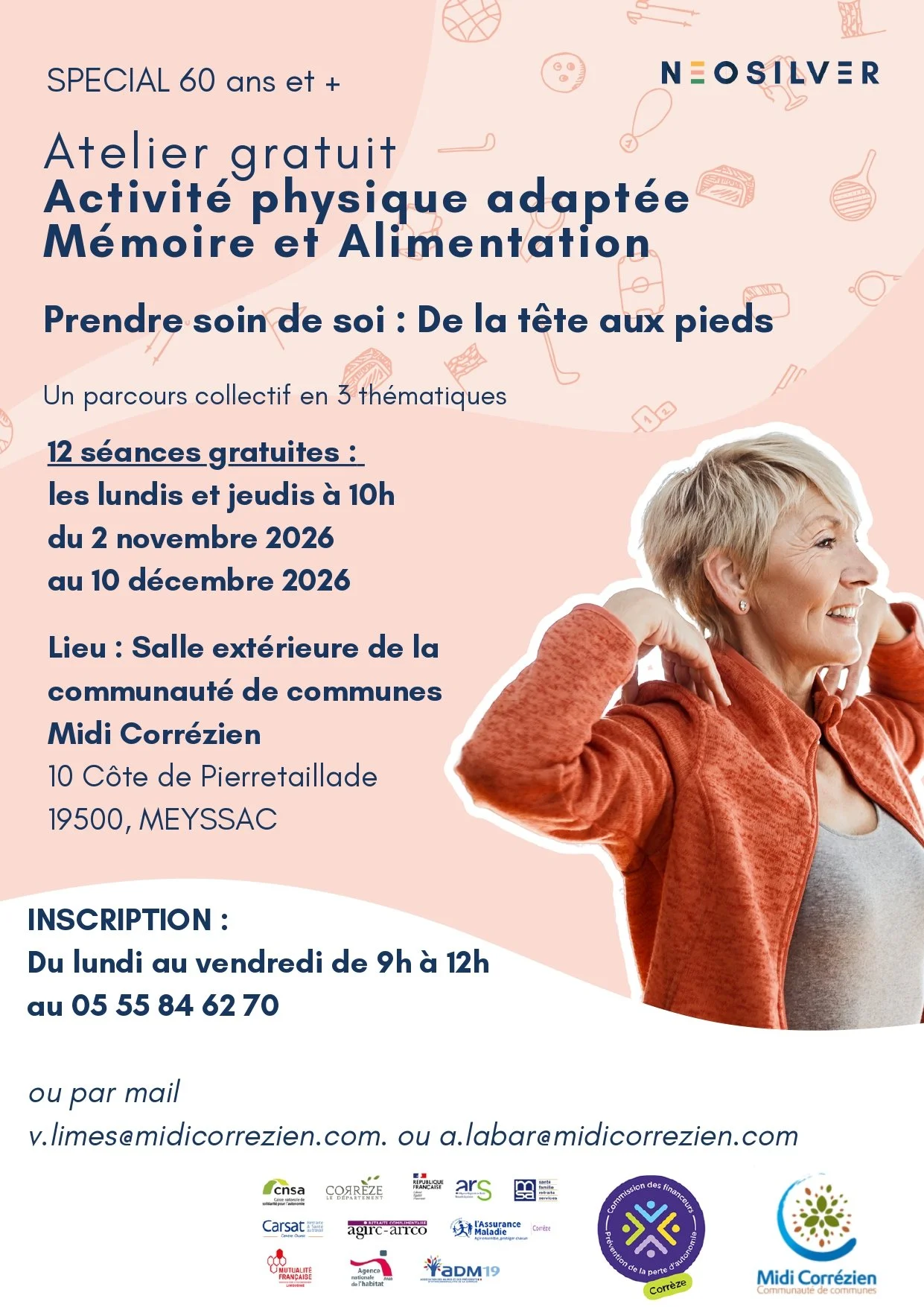 Ateliers gratuits - Spécial 60 ans et +