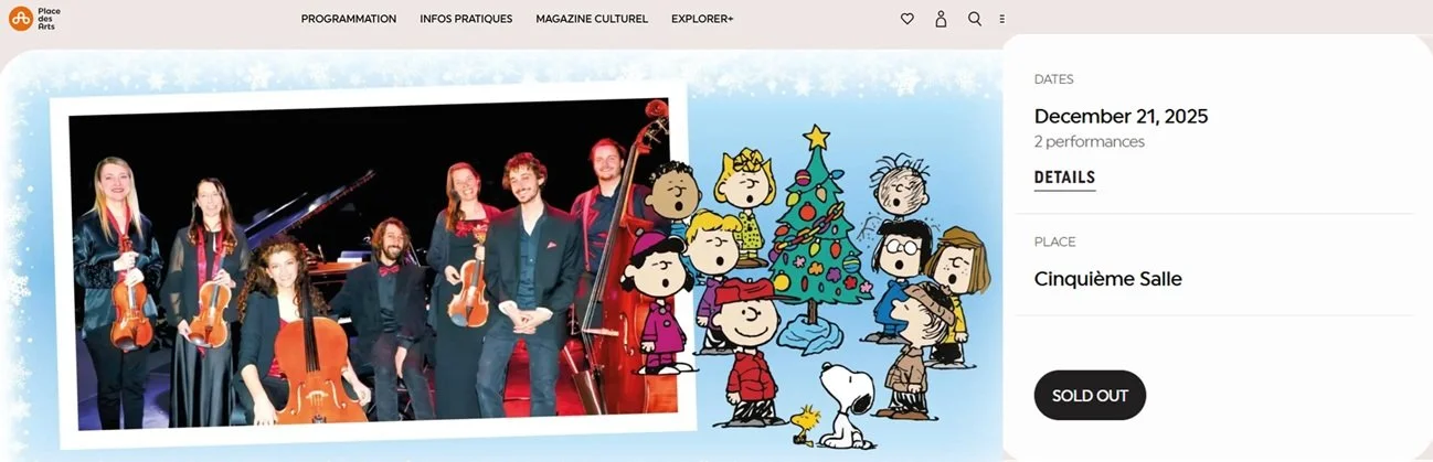 Place des Arts shows are Sold Out