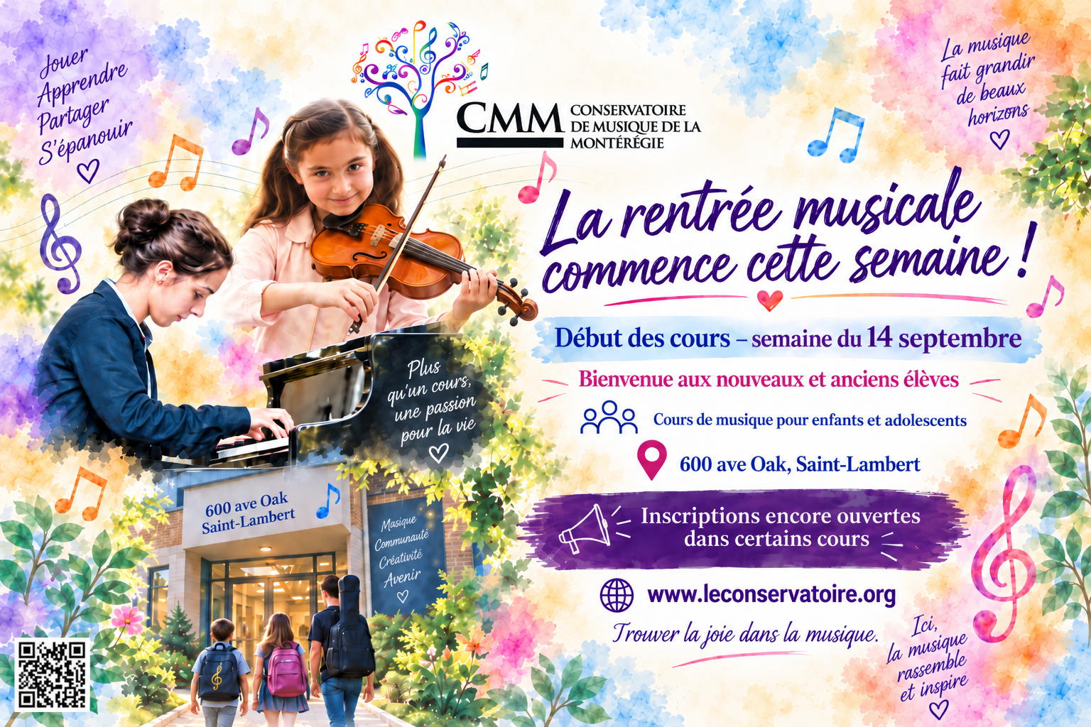 Rentrée au 600 ave Oak Saint-Lambert