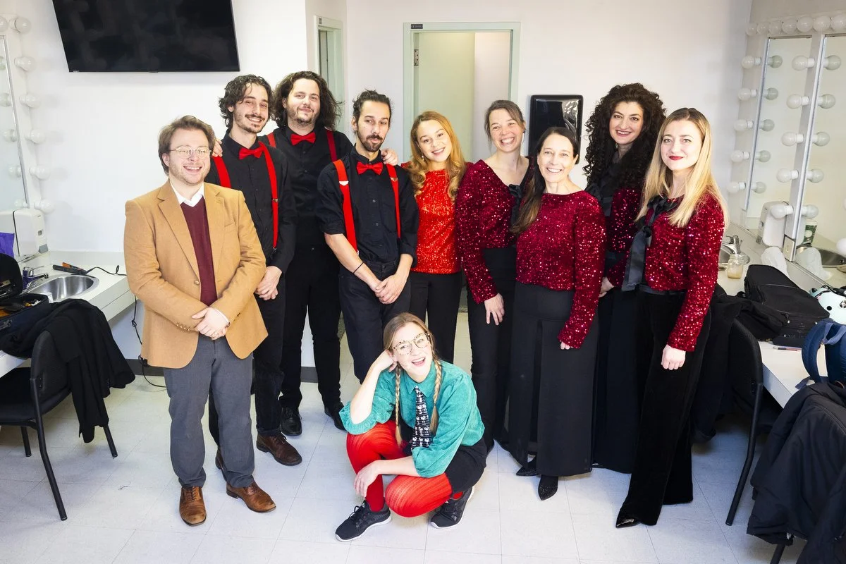 Les Chambristes, le trio jazz, l'animatrice, Brigitte Boislard, Louis Plouffe (saxophone) et Anne-Sophie Gagnon-Métellus (voix)