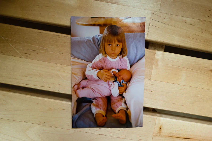 I can't remember meeting my little sister for the first time