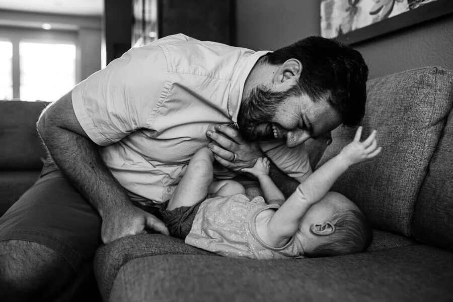 In-home baby sessions are low-key