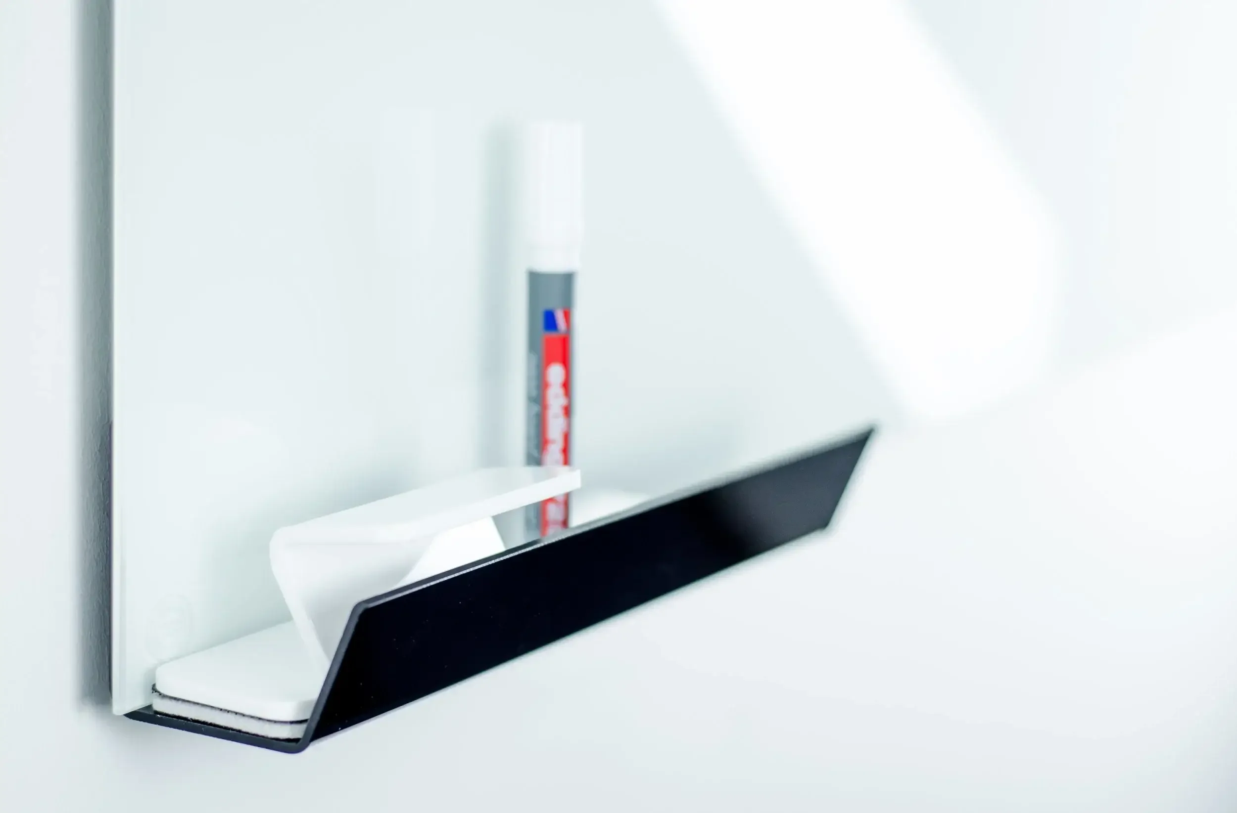 Magnetic whiteboard pen tray and pen.webp