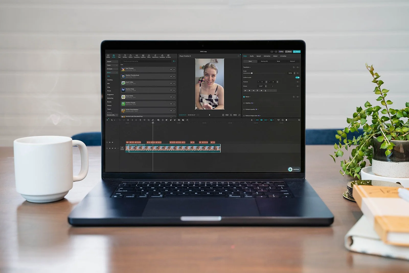 Image of editing and microphone