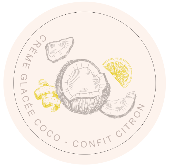 CRÈME GLACÉE COCO - CONFIT CITRON