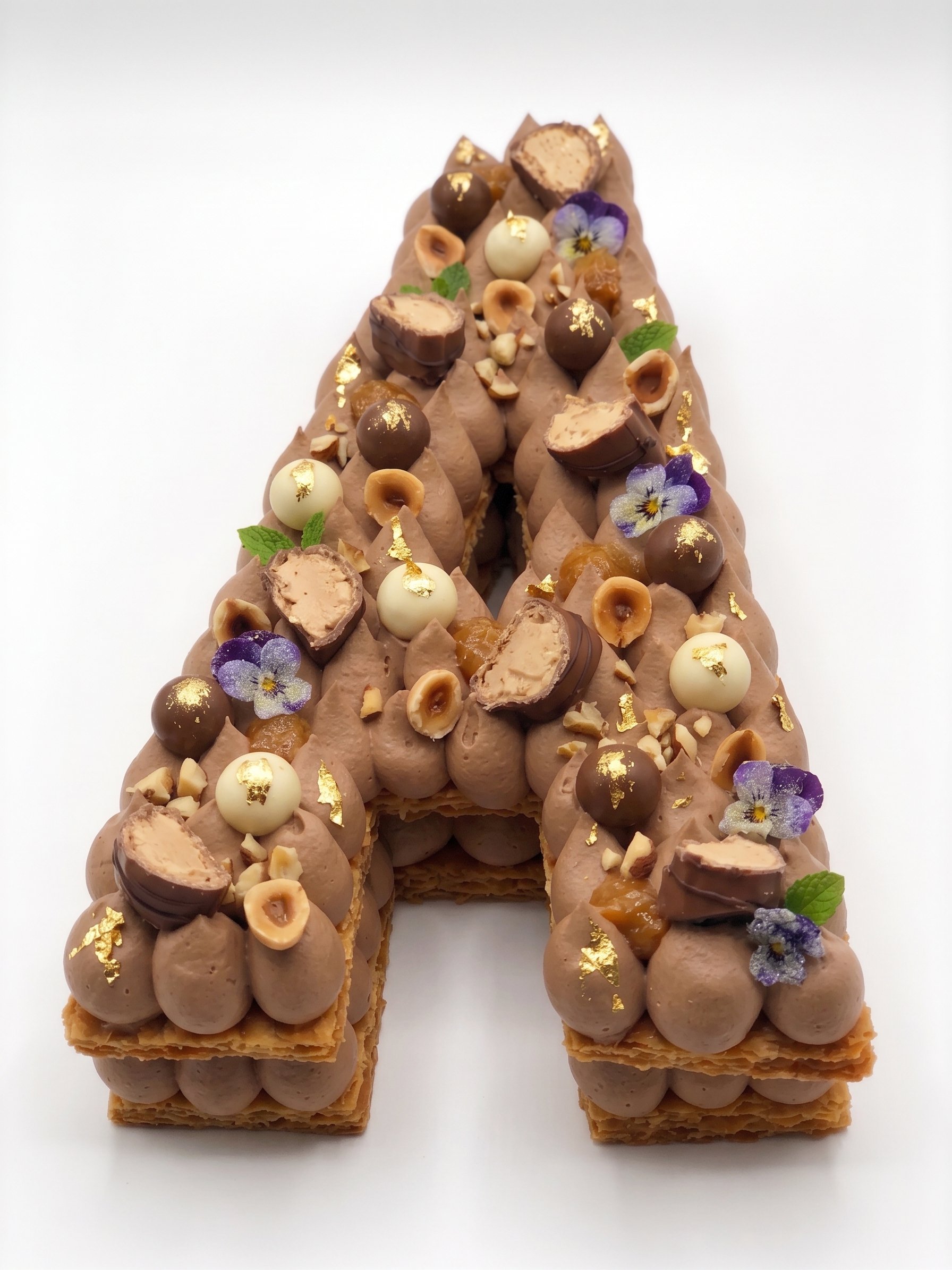 Letter Cake Lait/Noir - 6/8 personnes