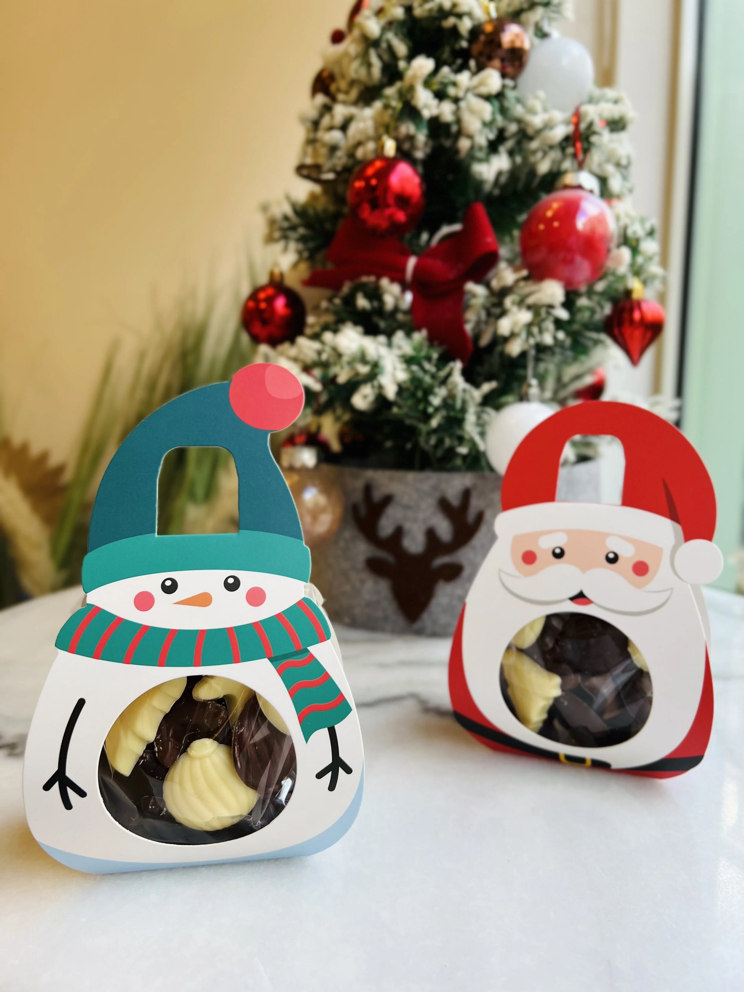 Fritures aux 3 chocolats de Noël