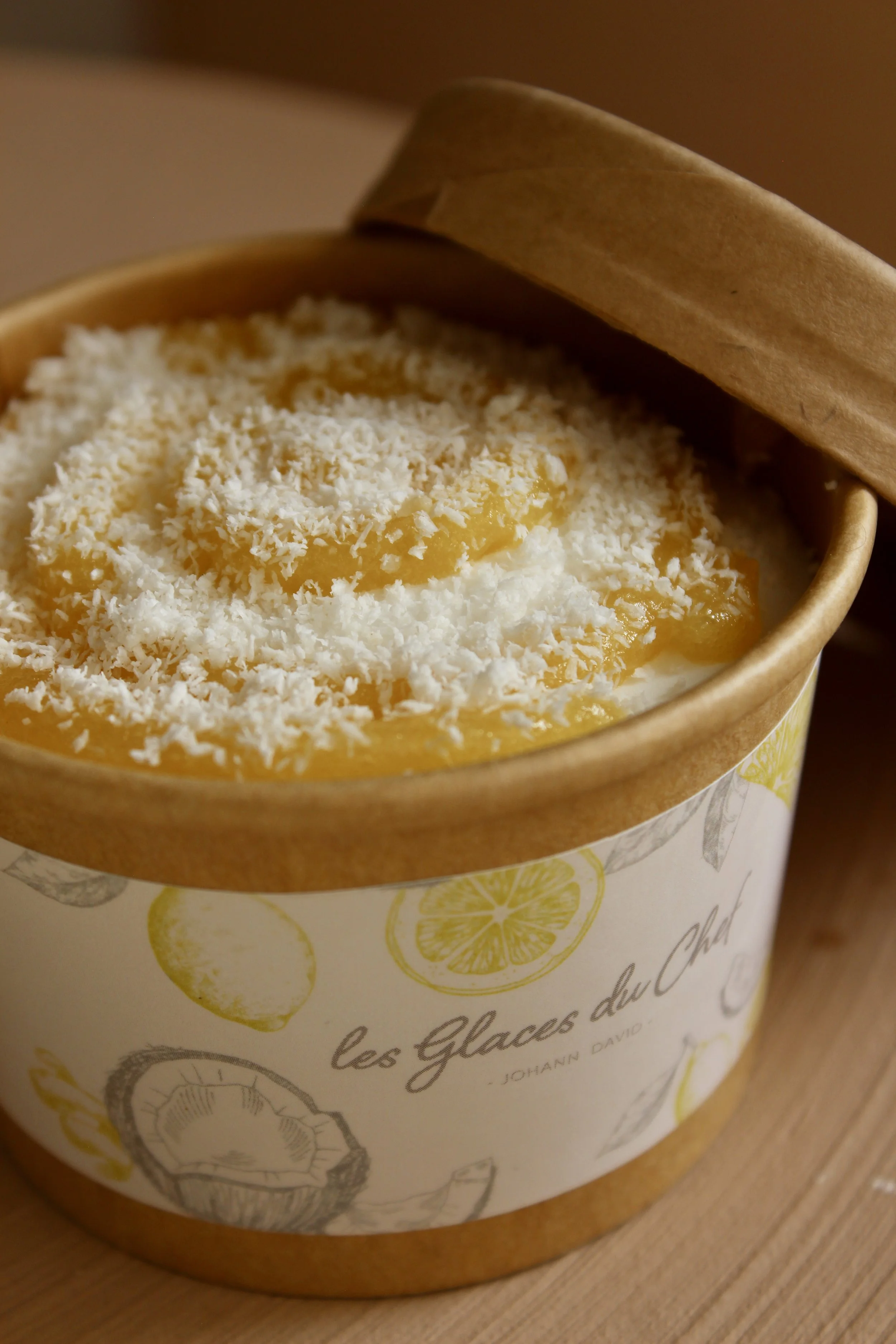 CRÈME GLACÉE COCO - CONFIT CITRON