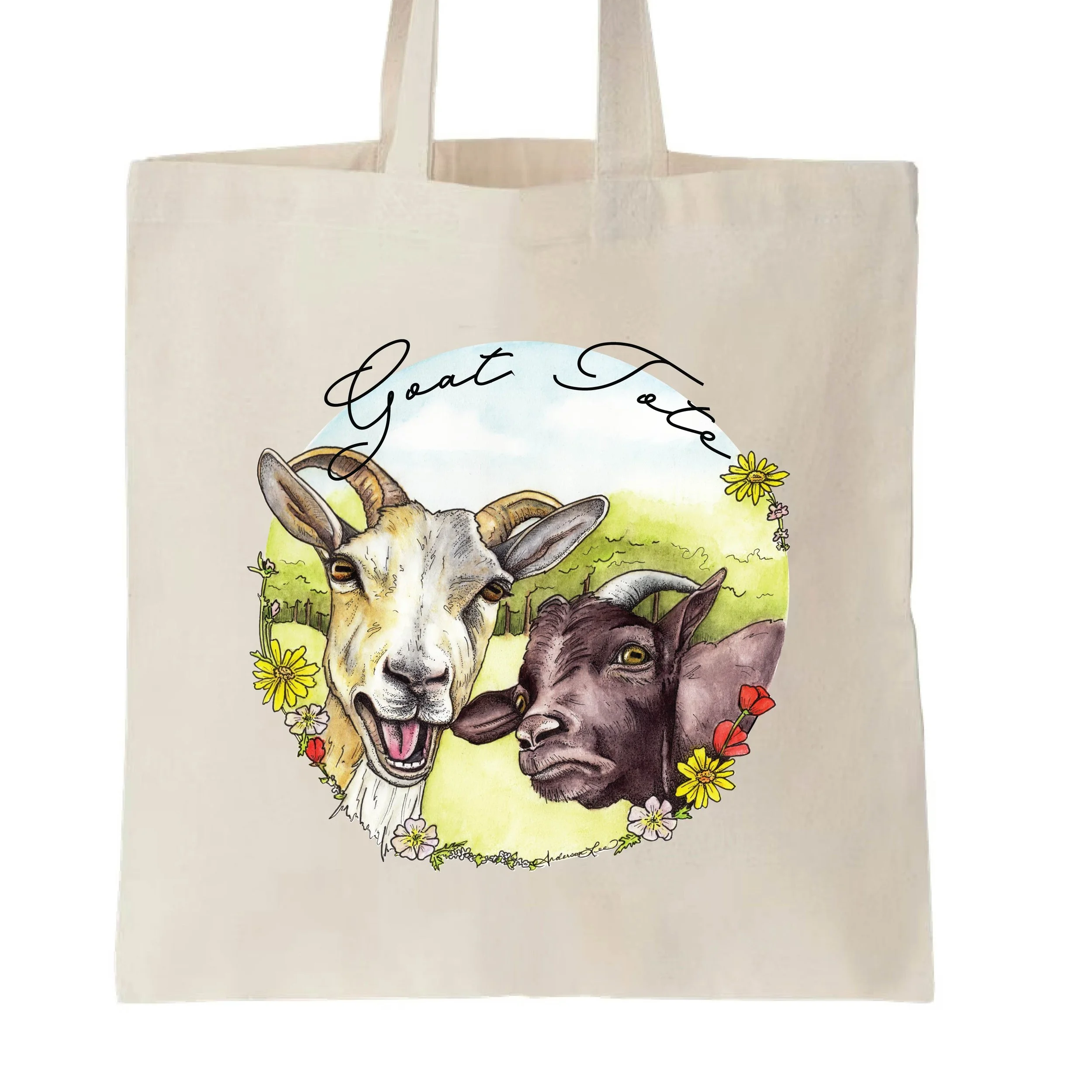 Goat Tote market bag