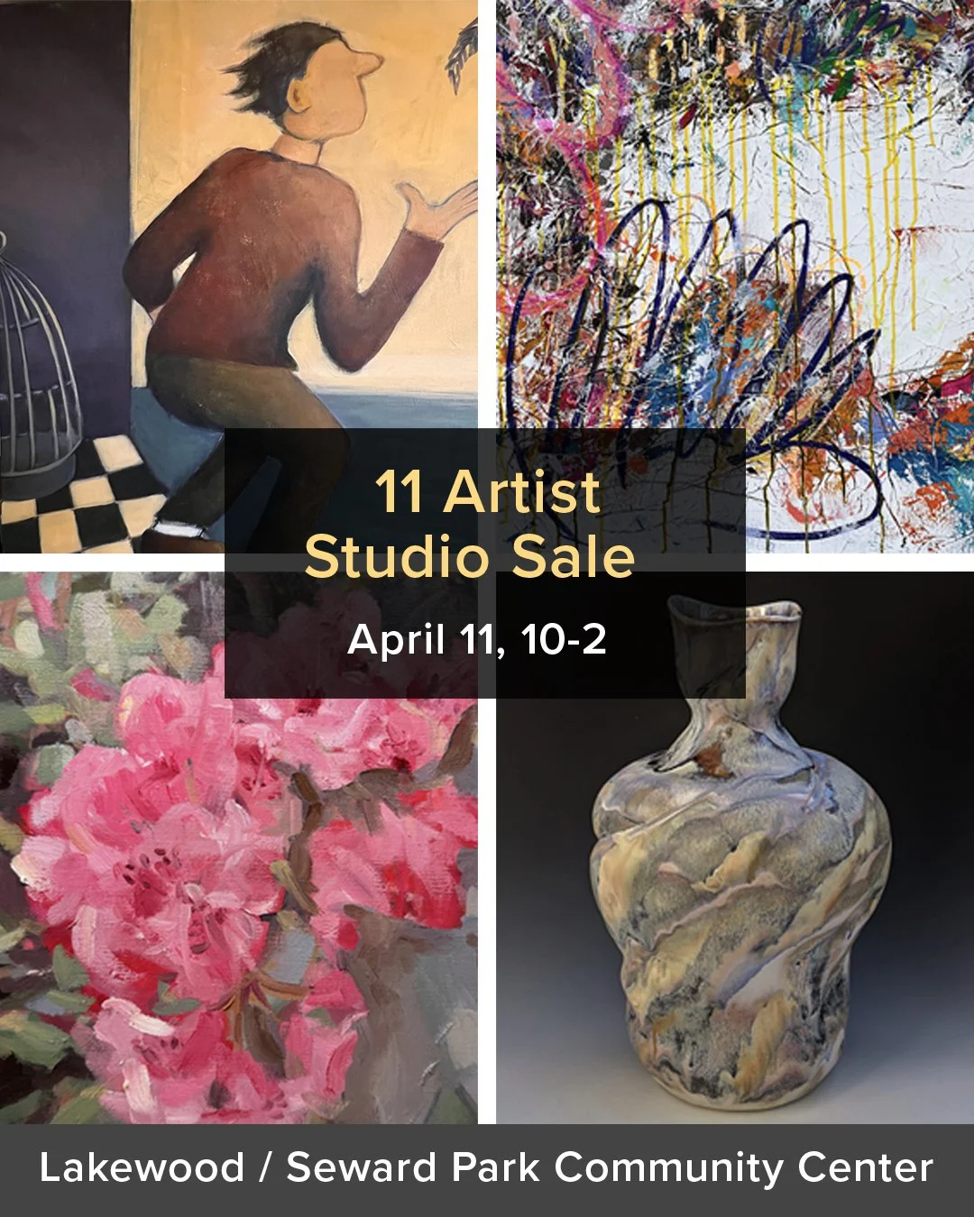 Seattle Art Sale: Original Artwork by Columbia City Gallery Artists – April 11