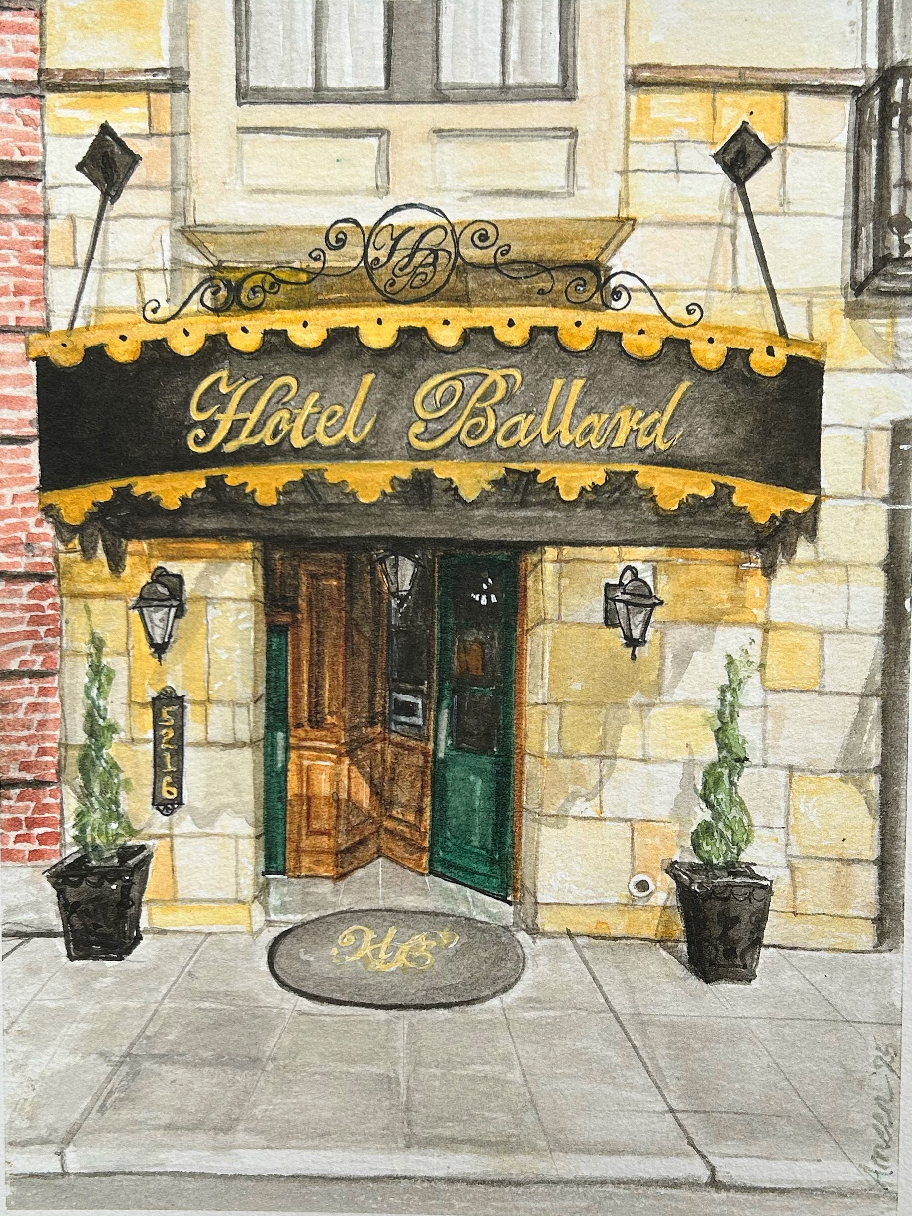 The Sloop Tavern Art Print -- Ballard — Ameen Dhillon Artist: Original ...