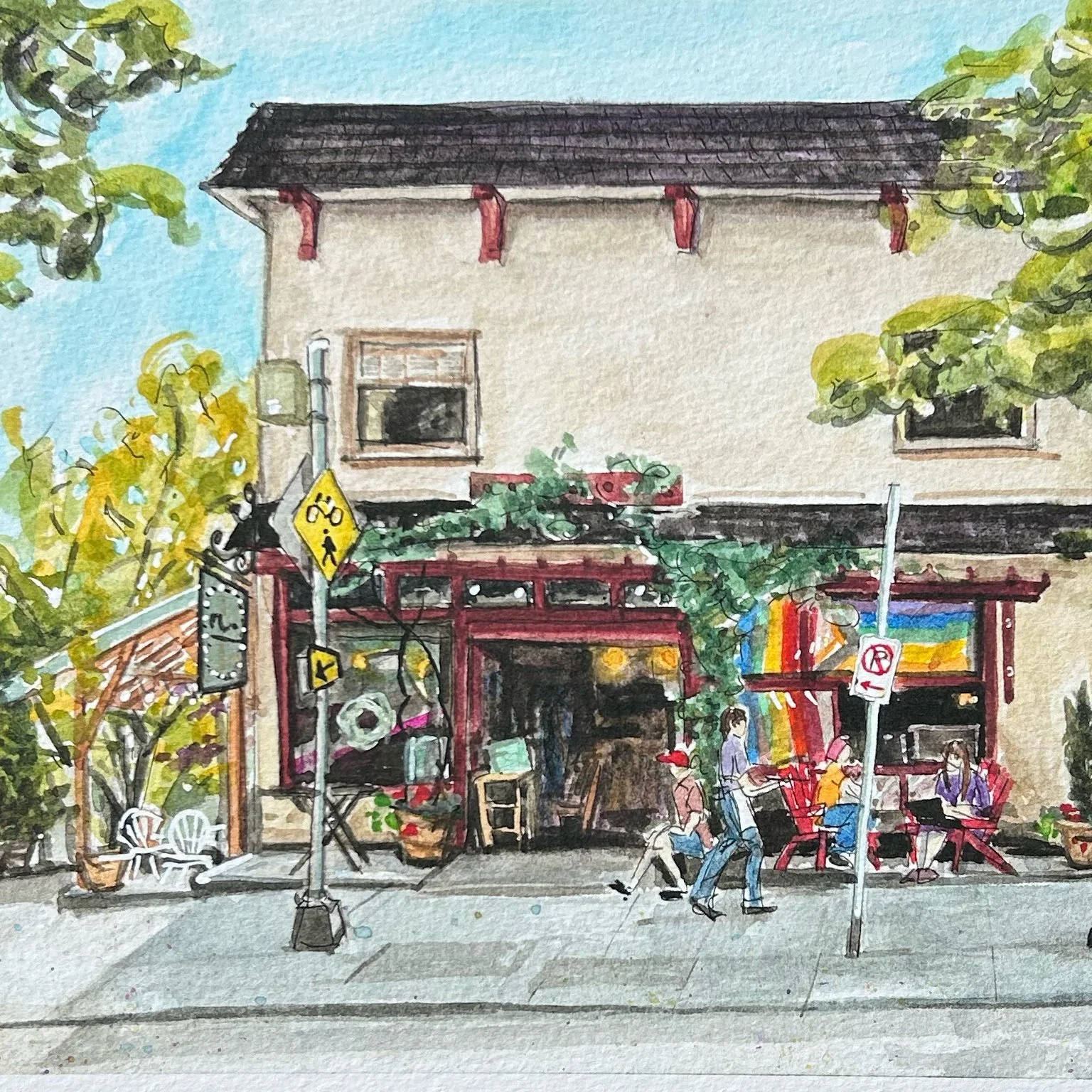 Irwin's Bakery and Cafe Art Print -- Wallingford