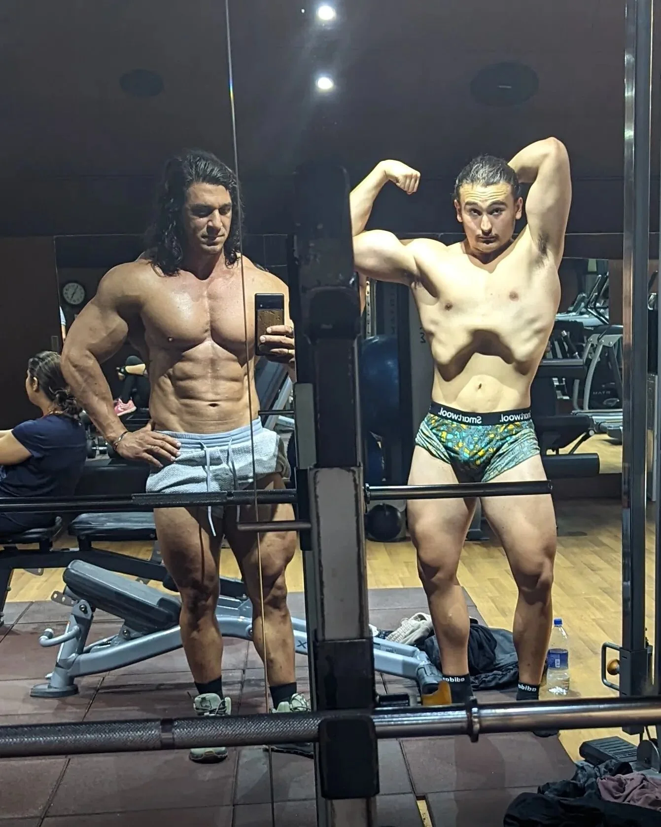 Got a good lift and posing sesh in with my brother @cole.the.bull on our first day in Nepal before we make the trek up the mountain! #Everest #bodybuilding #preplife