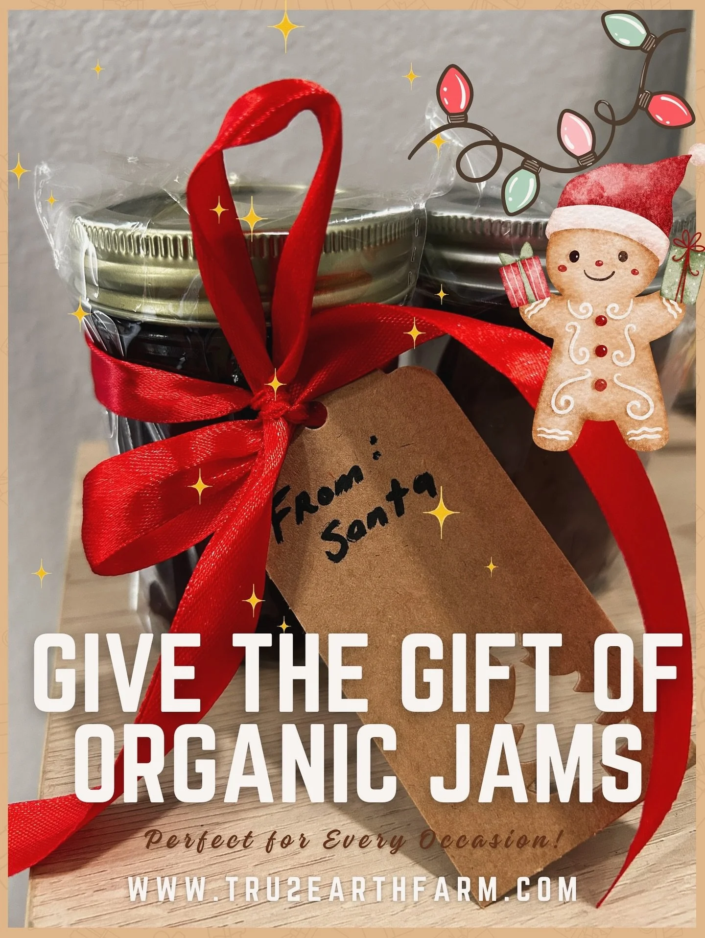Organic Jams for every occasion! Gift Organic Olallieberry Jam &amp; Organic Strawberry Jam to your loved ones. 🍂🌲🥧 Perfect for pies, cookies, on toast, on pancakes, or mixed in your favorite yogurt! 

$6/jar (8oz), $12 for both

Order them throug