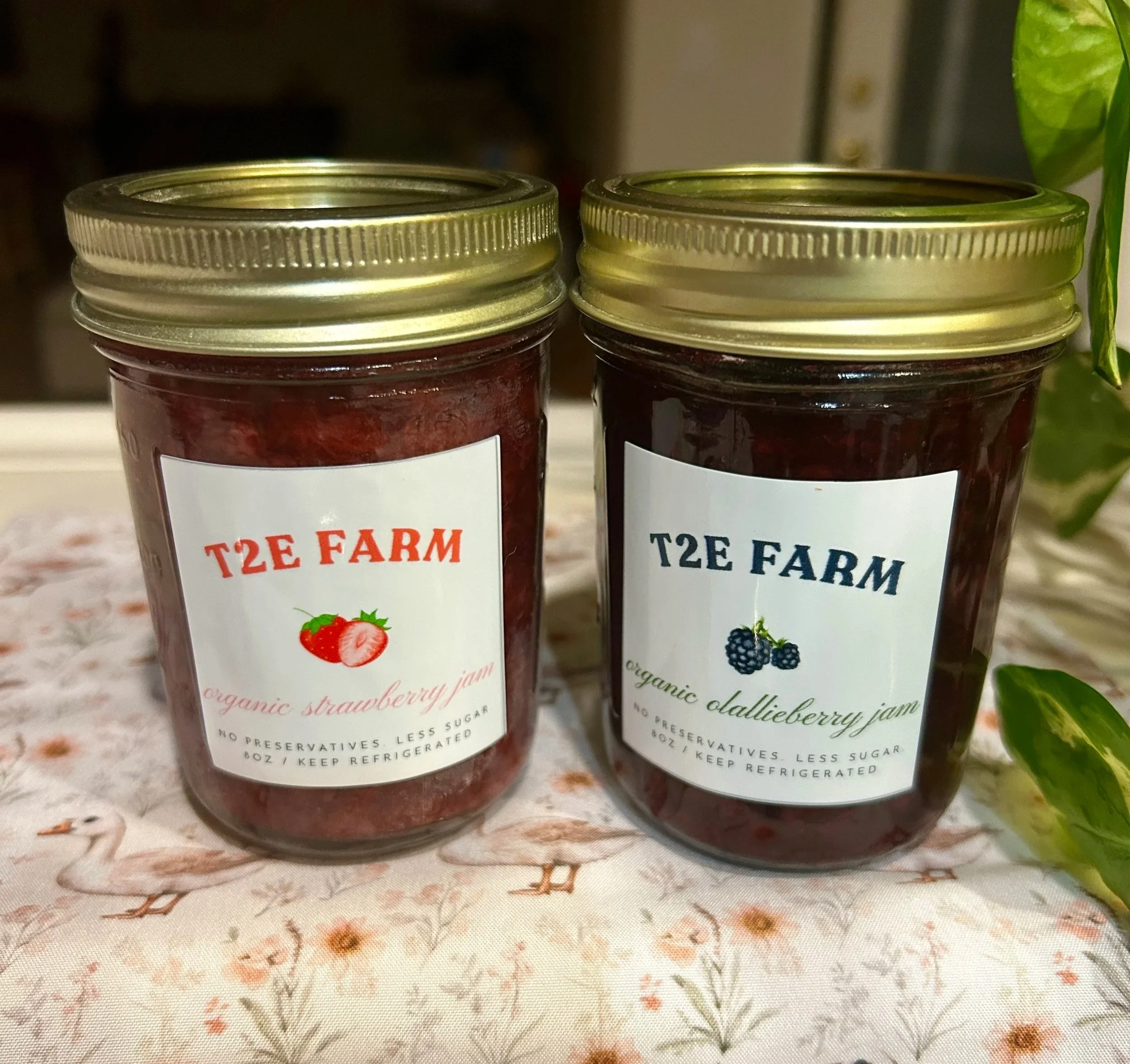 Fresh Organic Jam (8oz jar)