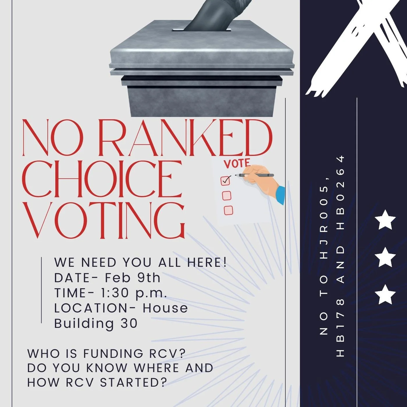 Say NO to Rank Choice Voting!