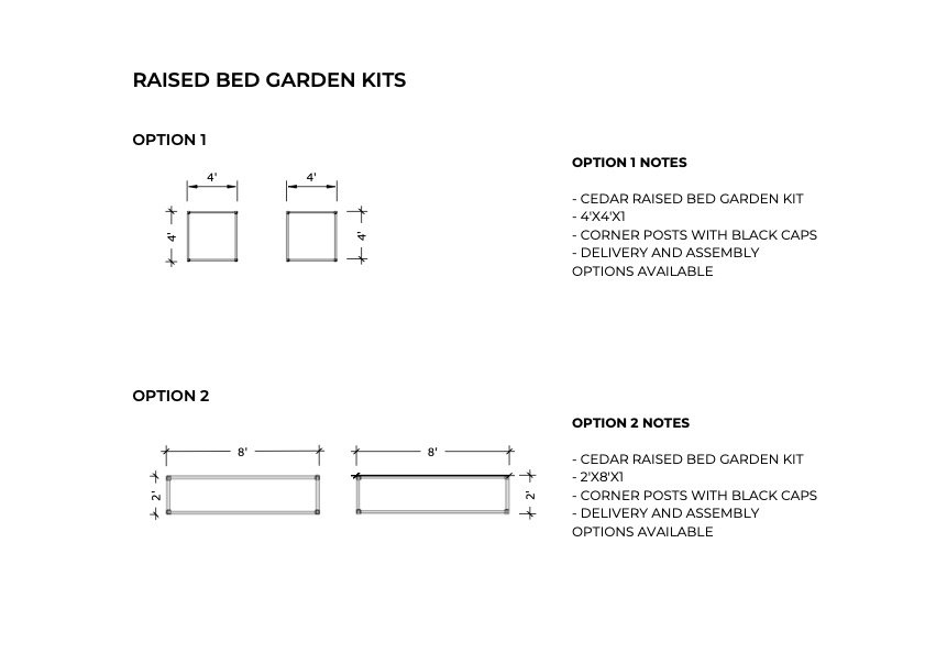 2x8 Raised Bed Cedar Garden Kit — Seed & Vine