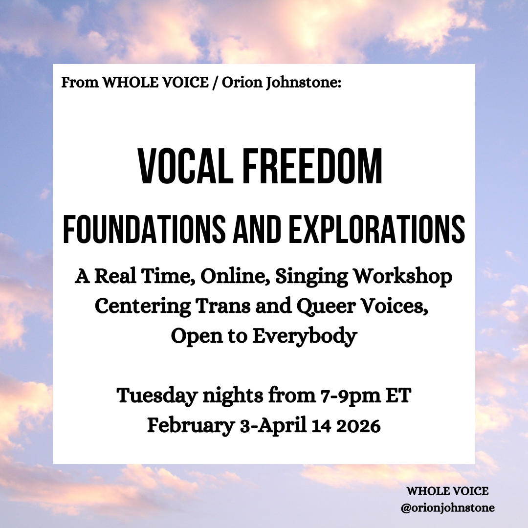 VOCAL FREEDOM Foundations and Explorations: Feb-April 2026 Real Time Community Cohort