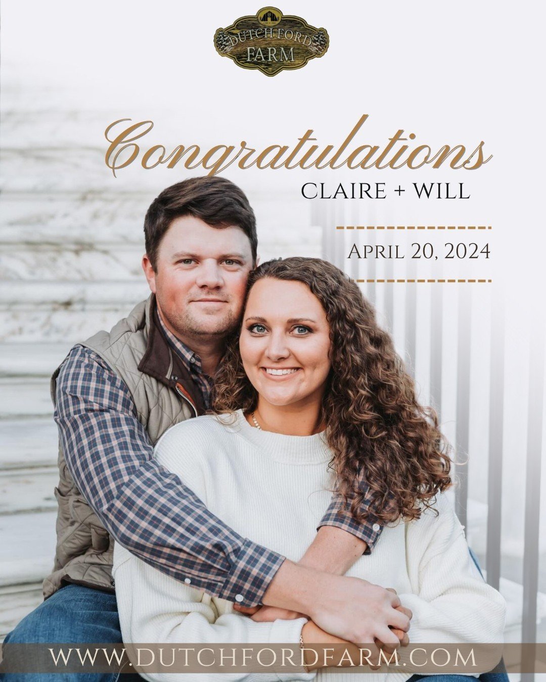 🥂Cheers to forever! Another Saturday brings another 💍wedding and today is the day for Claire + Will! Happy wedding day you two! We are so glad that you chose 📍Dutch Ford Farm to host this special occasion. #cheerstoforever #happyweddingday #itsyou