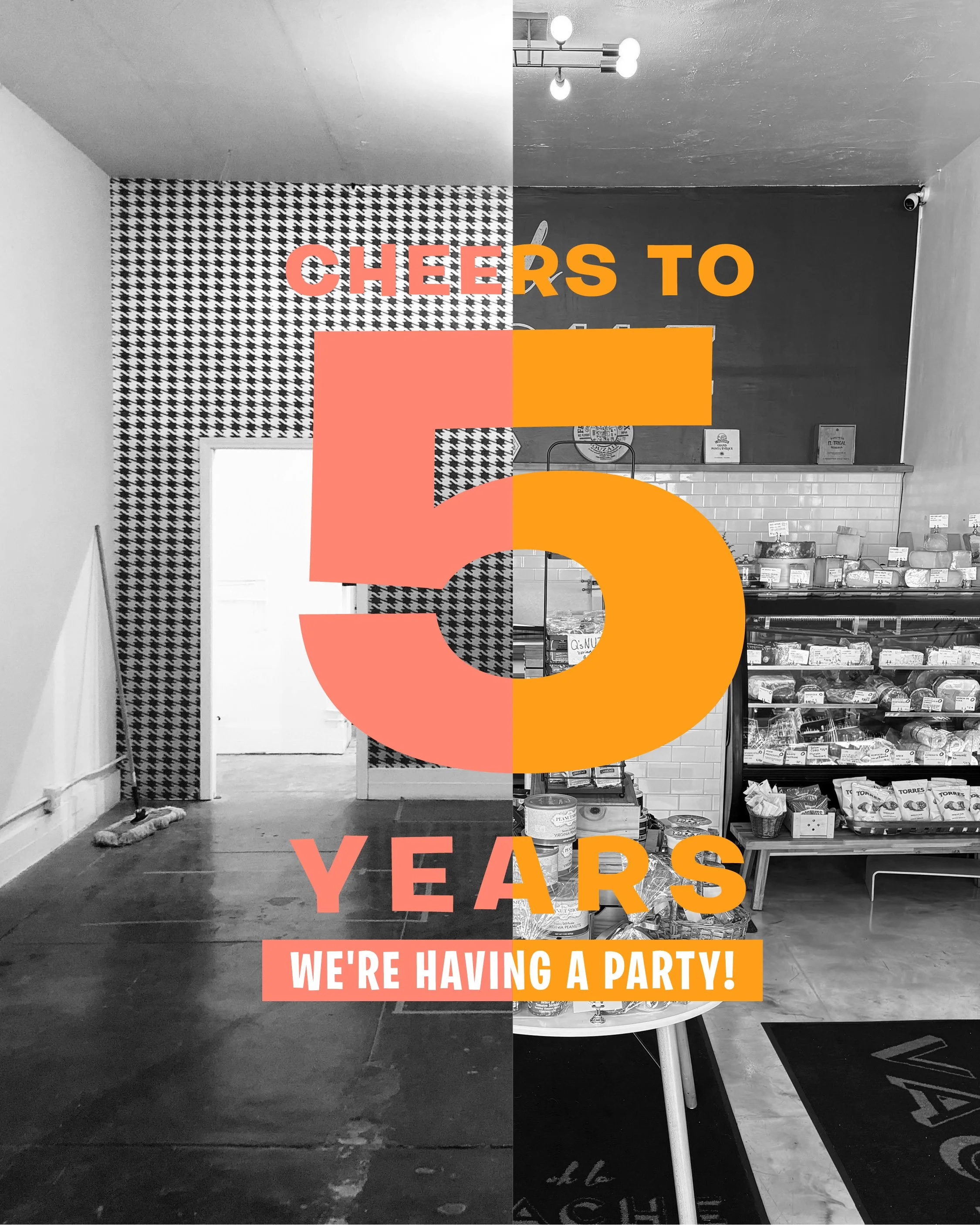 Cheers to 5 Years - Anniversary Party