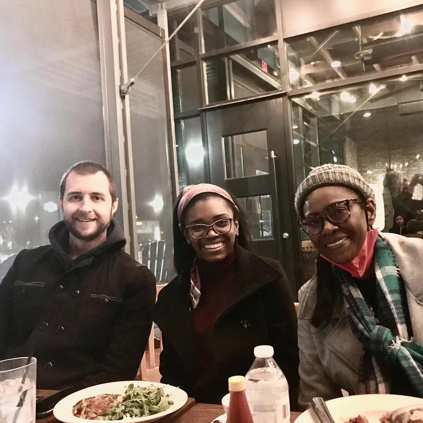 Feeling the love and encouragement from family and friends.