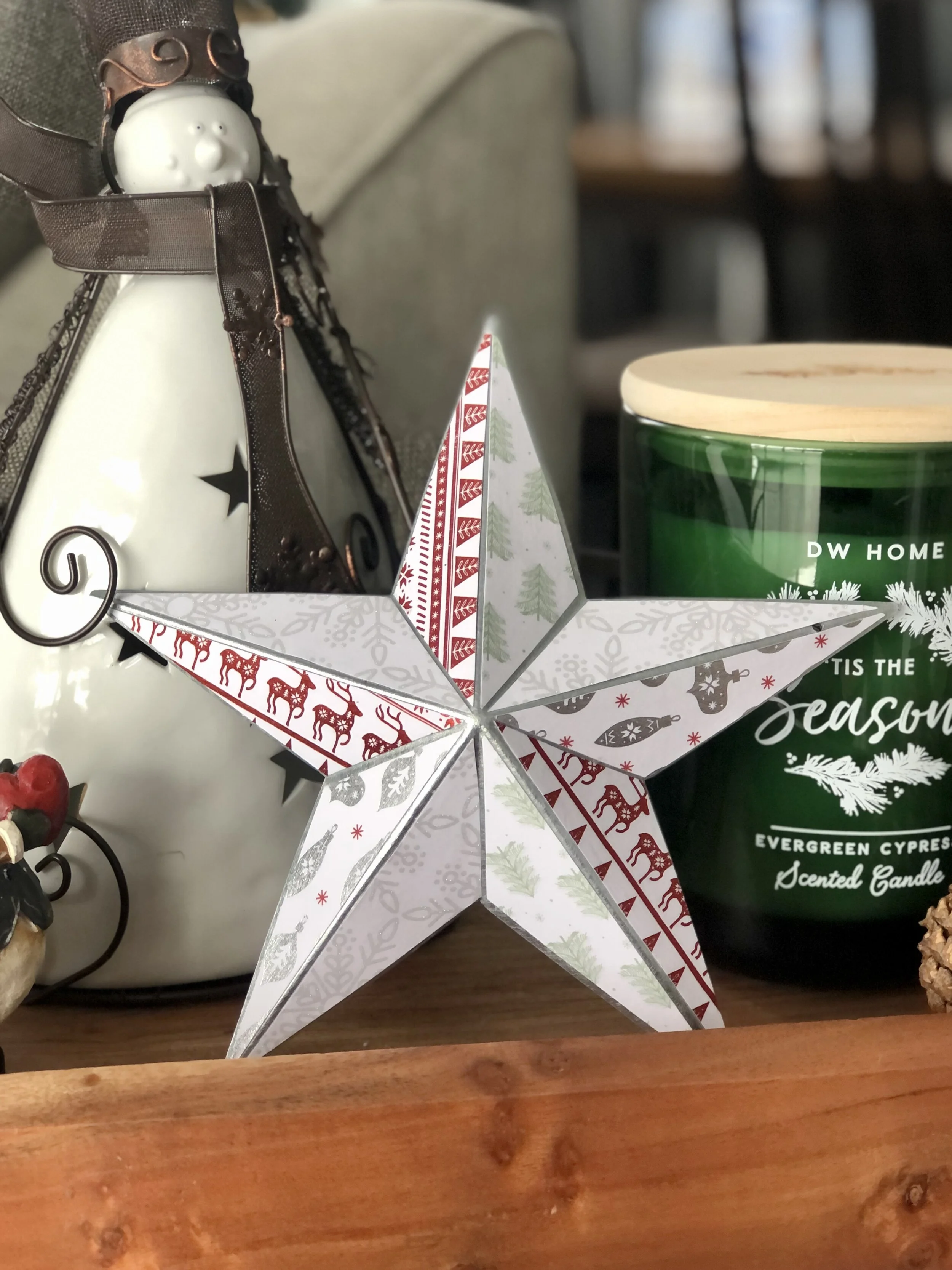 Red and White Ornament