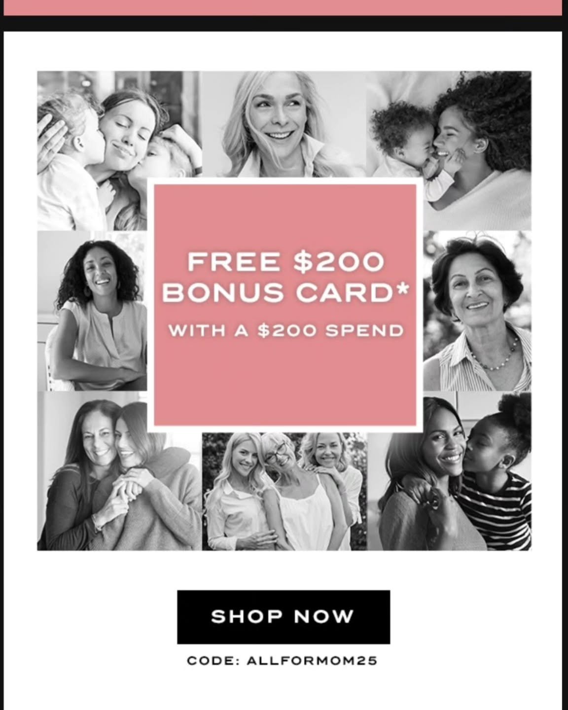 Last day to receive a $200 BOGO through spa week. I take these gift cards in my office so get on it before this deal ends!

Message me and I'll send you the link. 
Use code: ALLFORMOM25