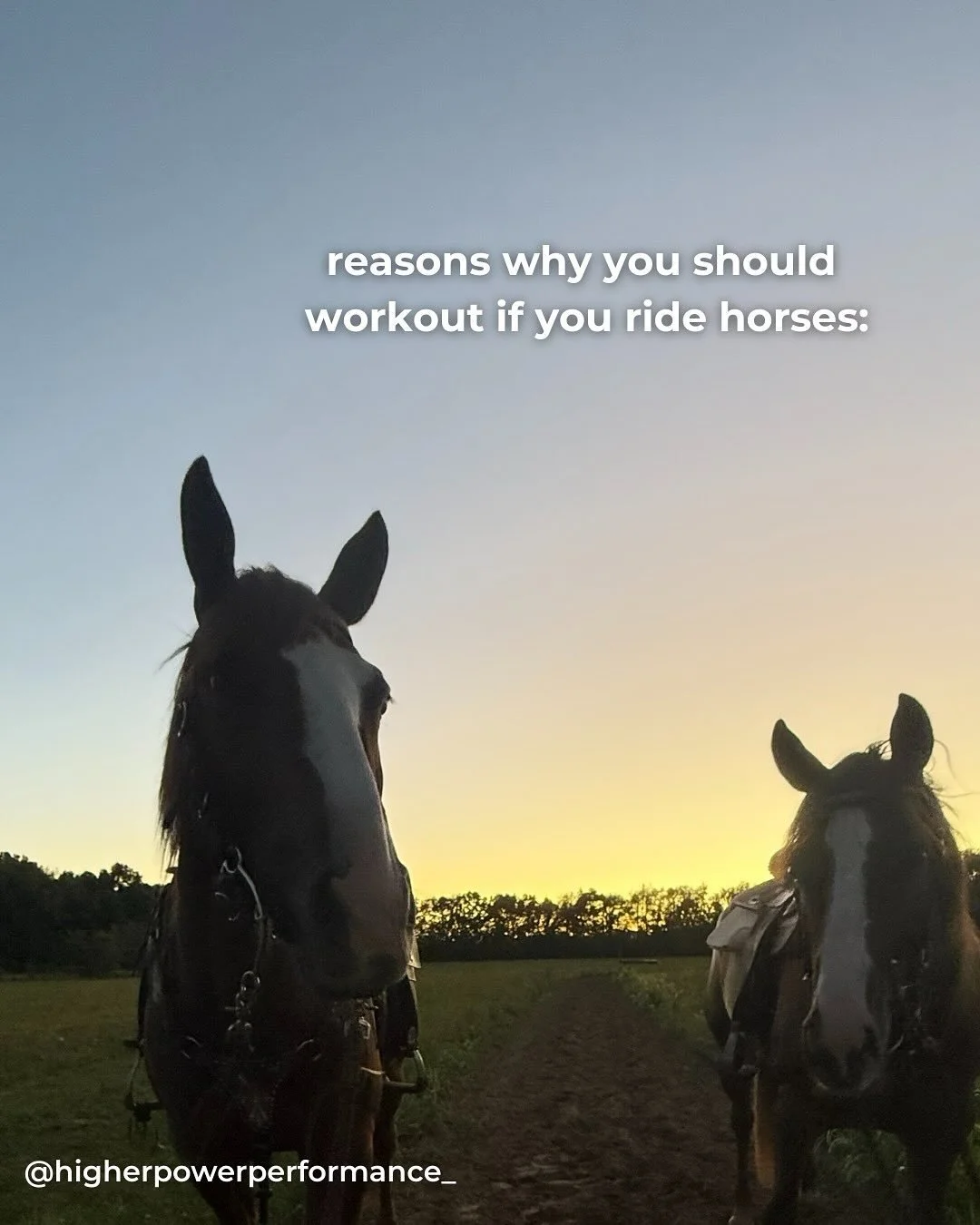 your workouts are just as important as your horses&rsquo; ☕️