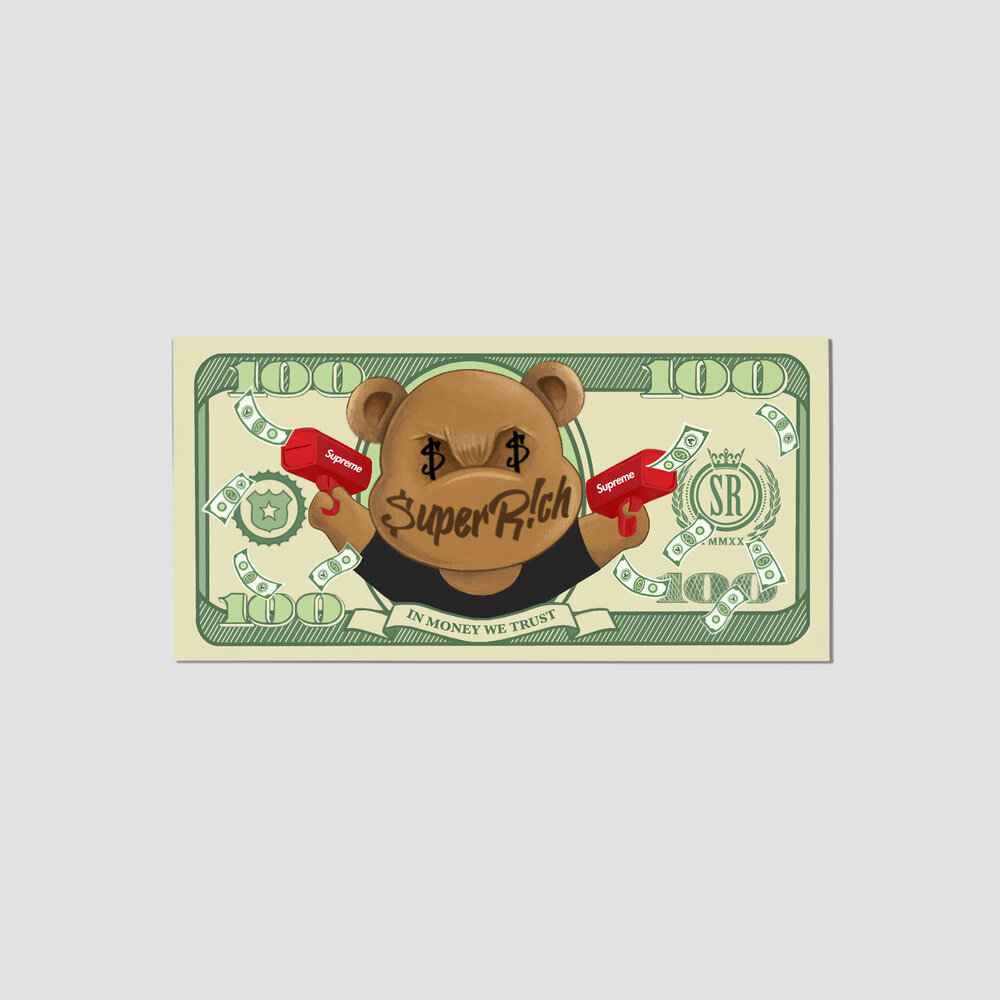 Make It Rain Dollar Bear — $uperR!ch