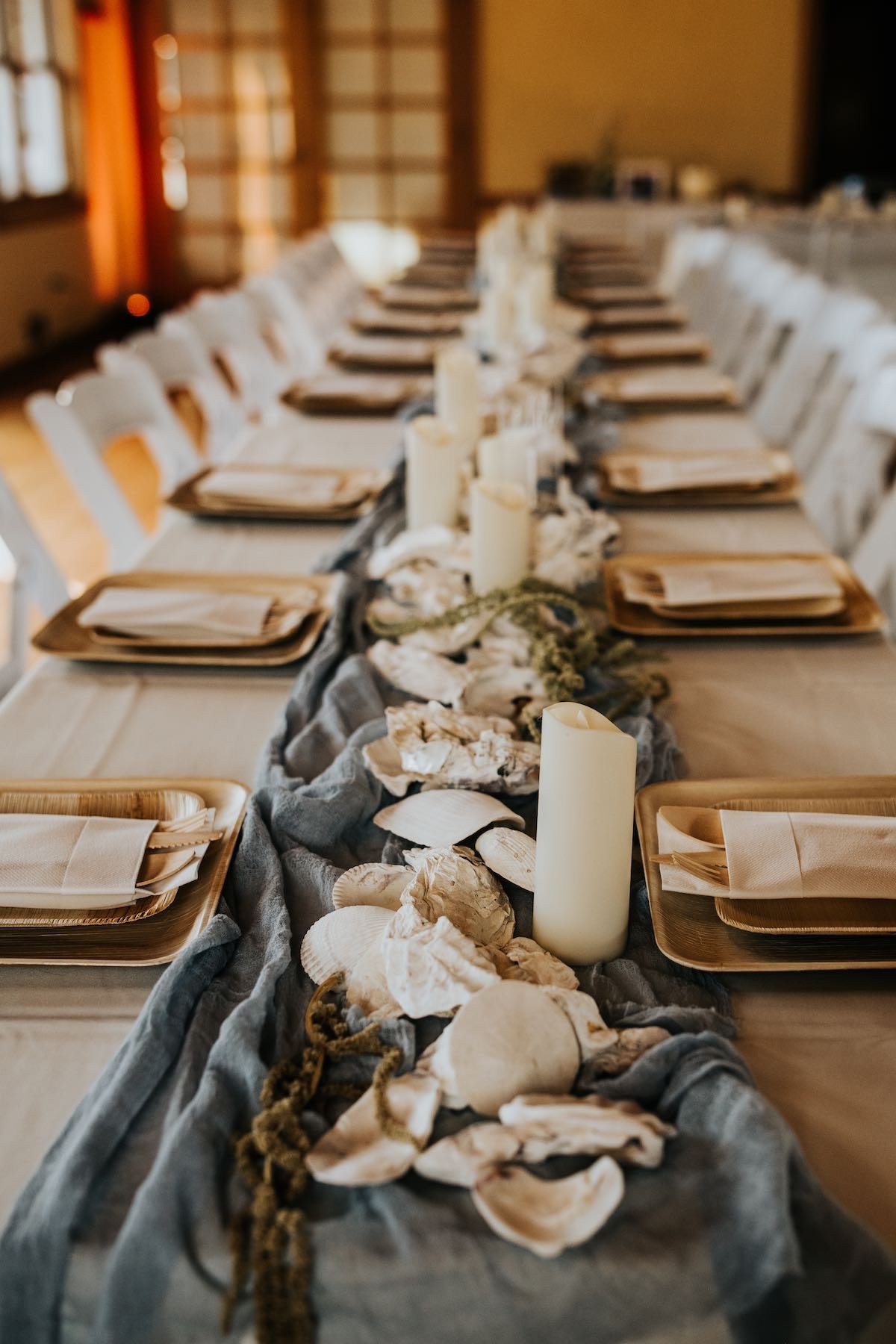 Beach Wedding Reception Table