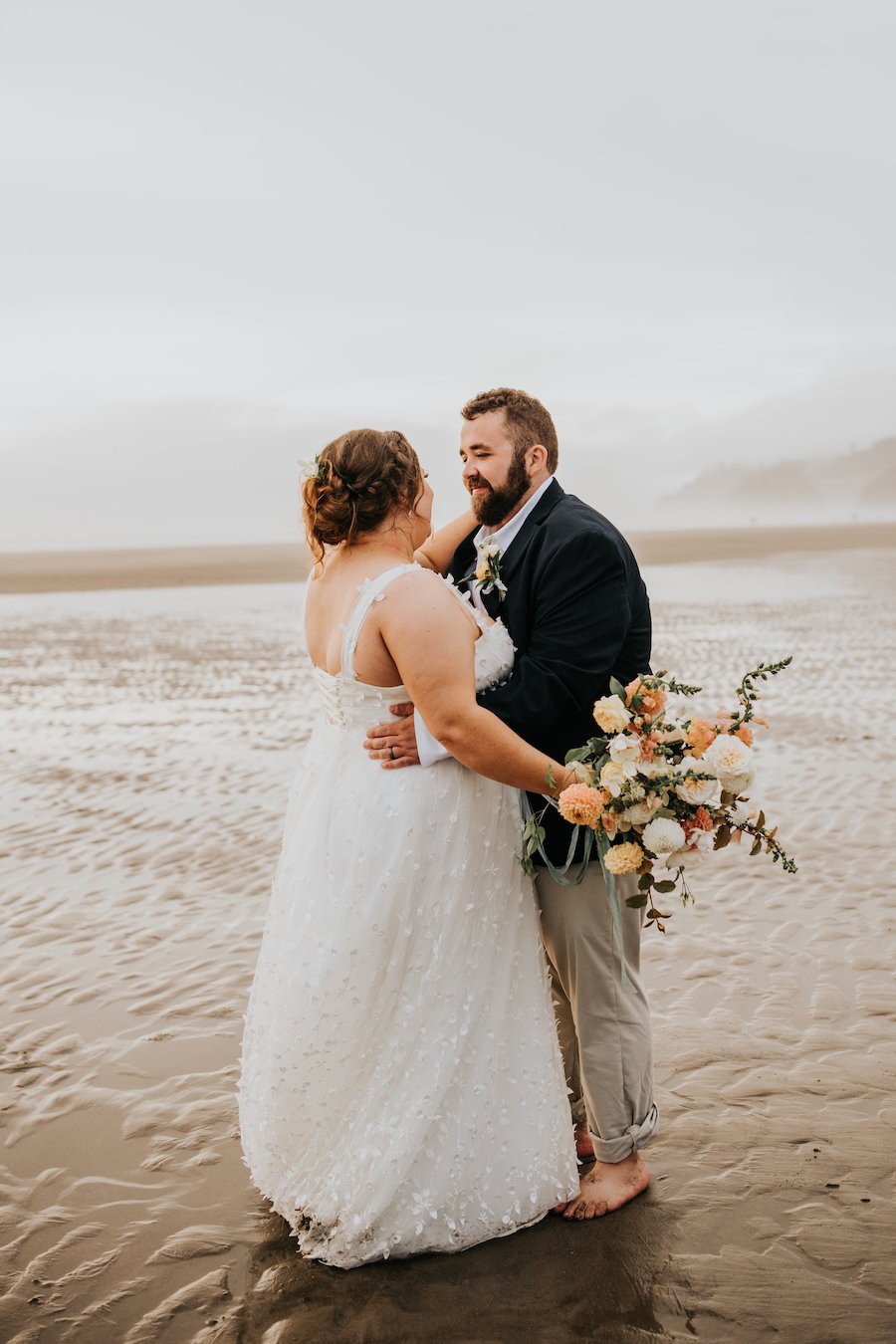 Bride + Groom Wed at the Oregon Coast