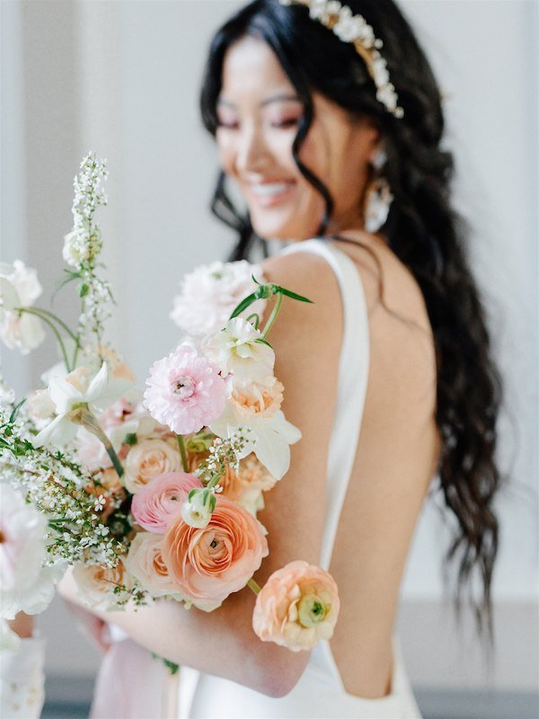 Pastel Spring Wedding Bouquet