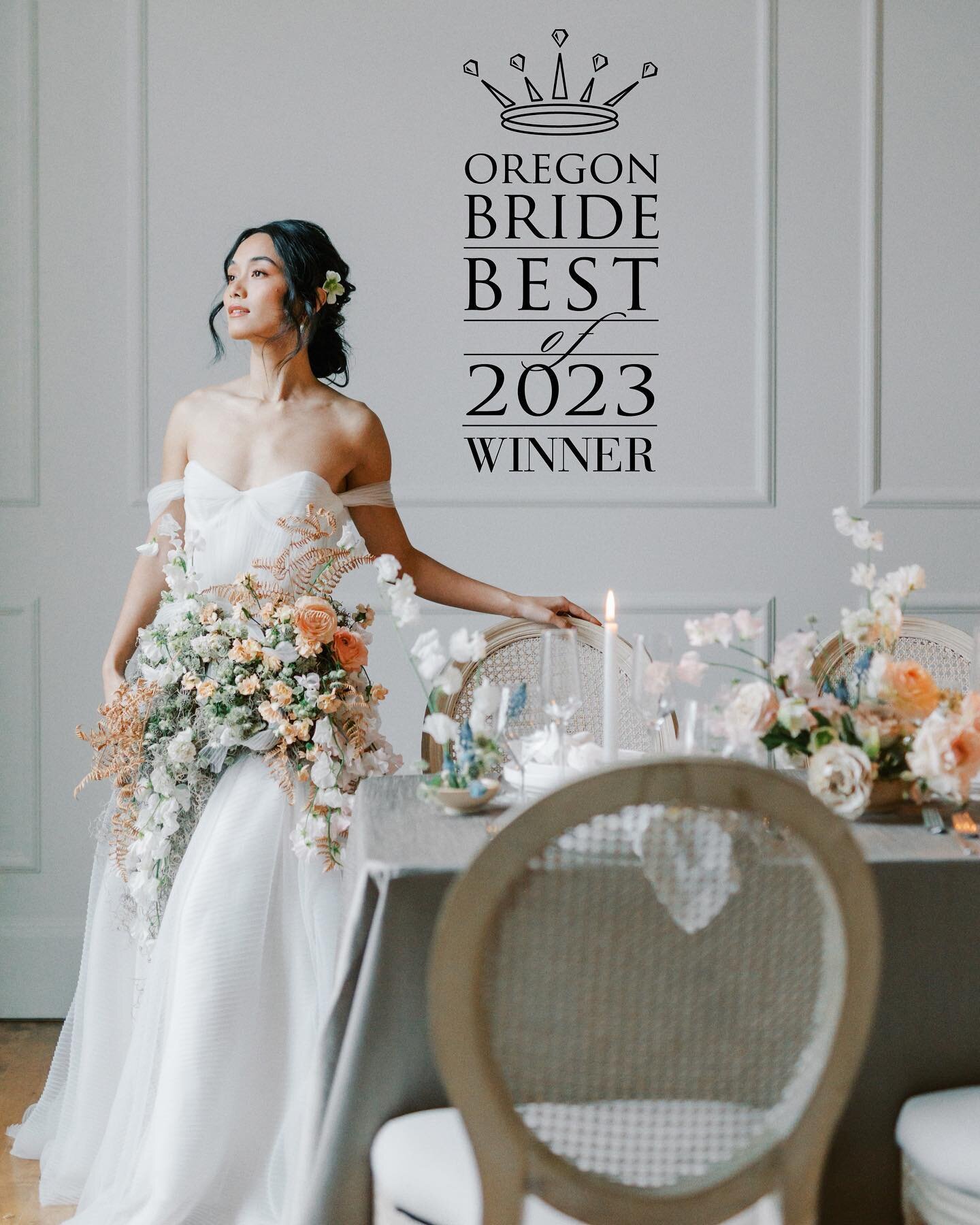 What a lovely surprise to win @oregonweddingday 2023 Editor&rsquo;s Choice for Best Florals!

This was a creative concept and collaboration that took place early this year with Rithy of @rtfaithphotography, Lucy of @aideuxbridal, myself and several o