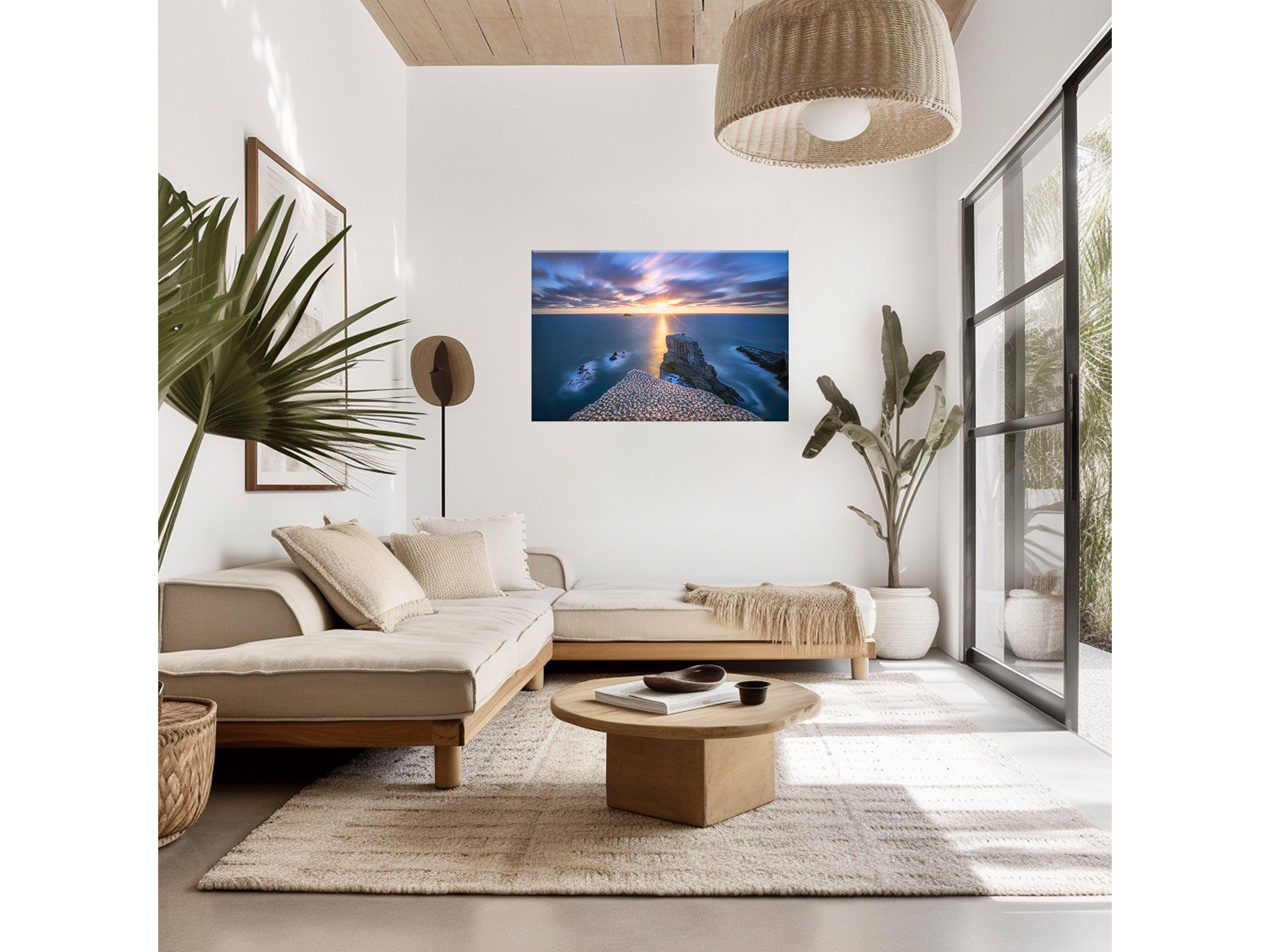 Muriwai Ganney Colony Auckland sunset NZ Print