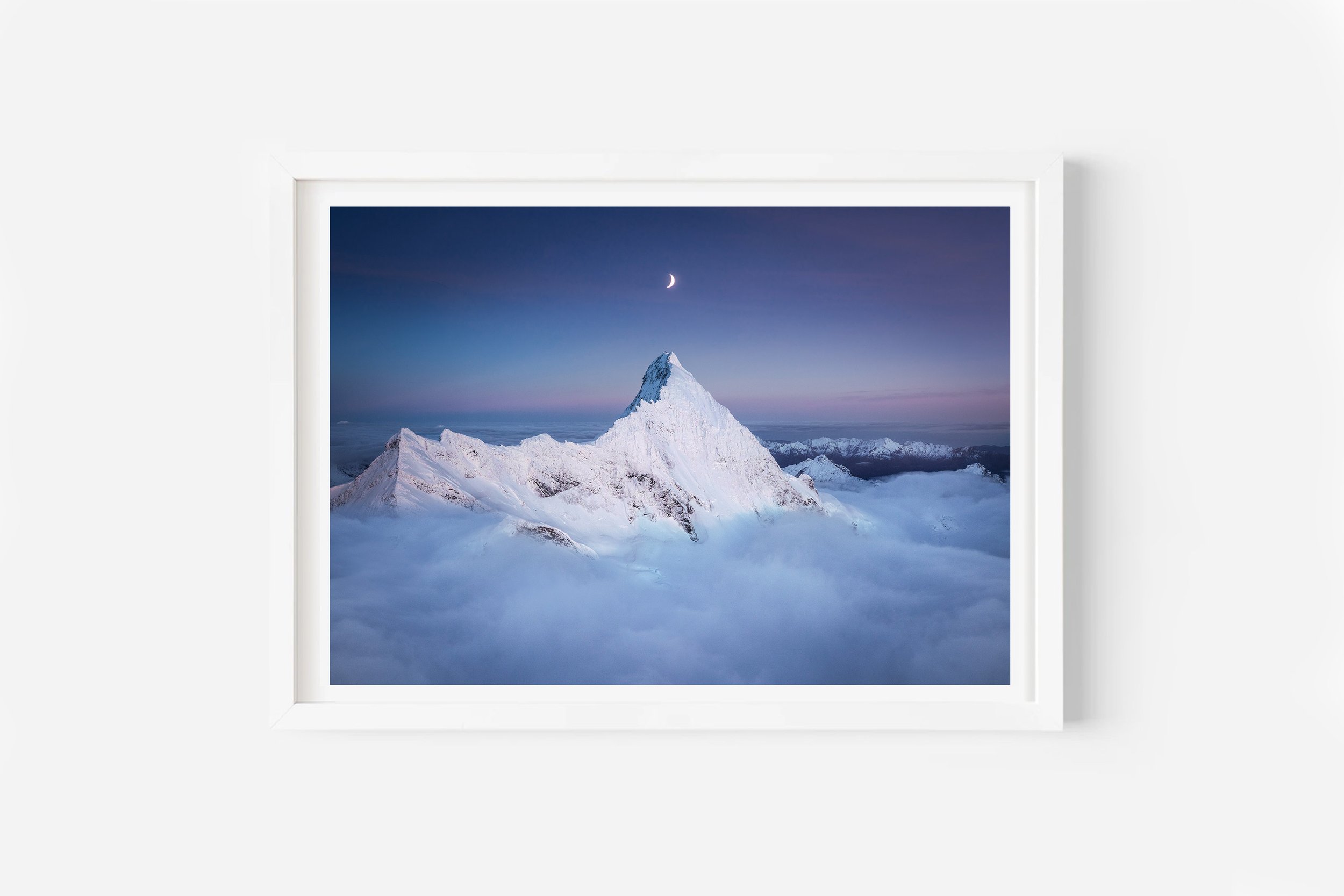 Mount Aspiring Aerial Image NZ Print