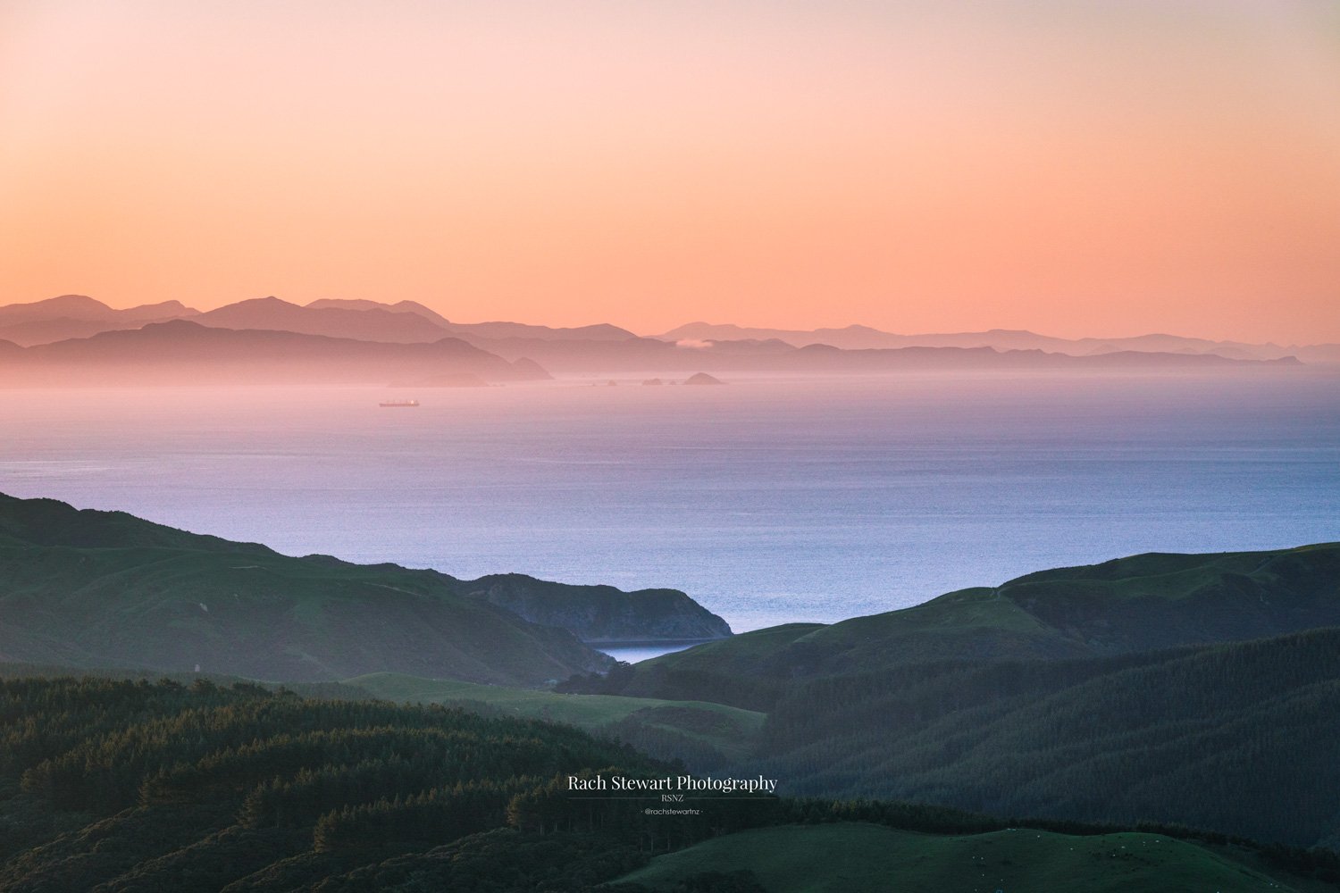 Colonial Knob Walk Wellington Sunset NZ Print