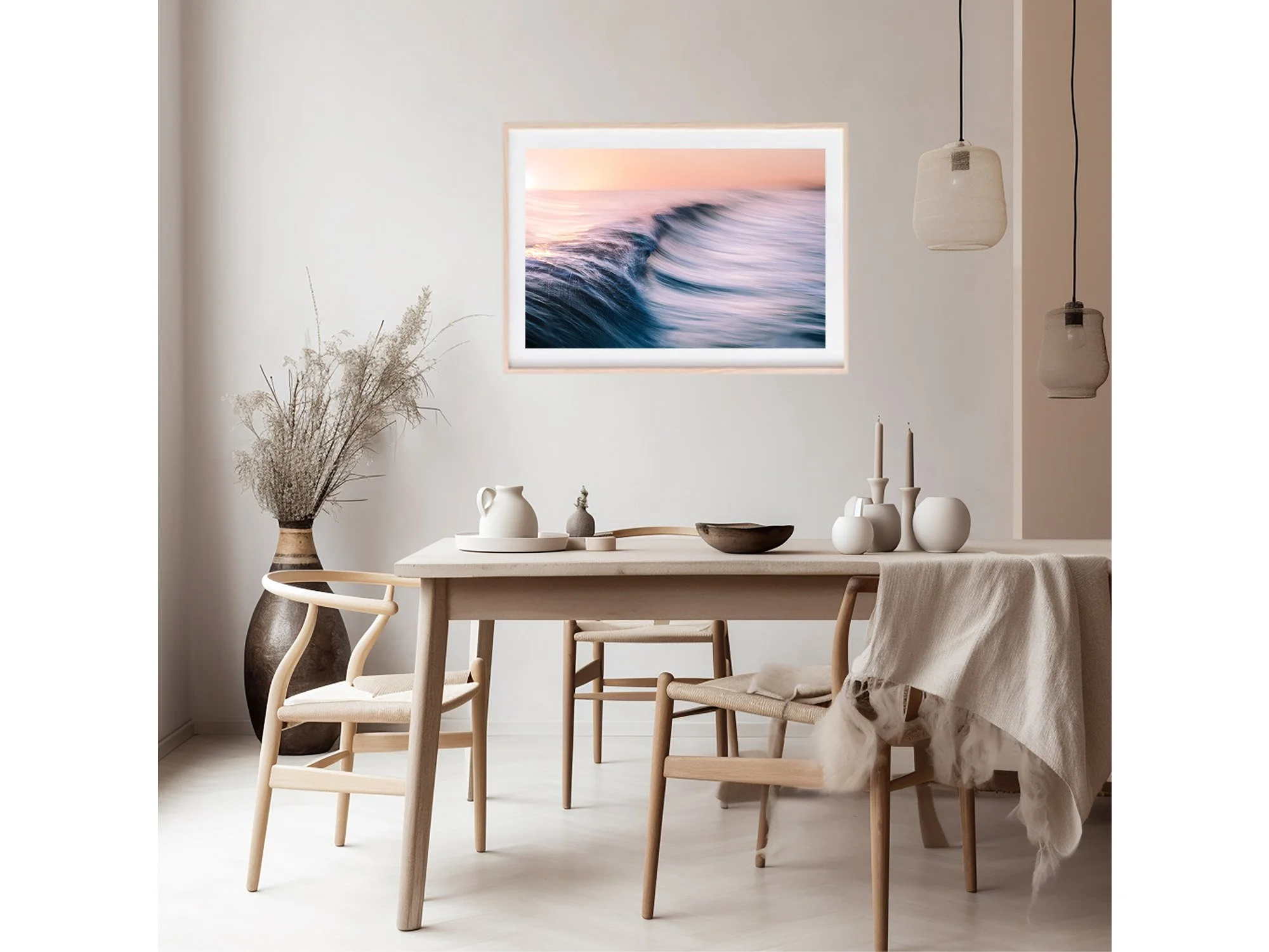 sunrise wave ocean art beach print new zealand mount maunganui
