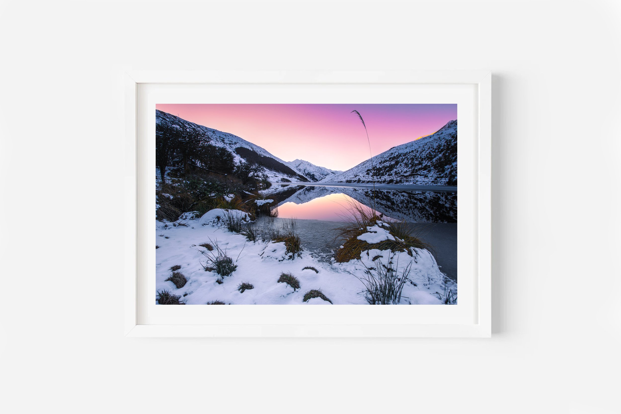 Lake Kirkpatrick Moke Lake Queenstown NZ Print